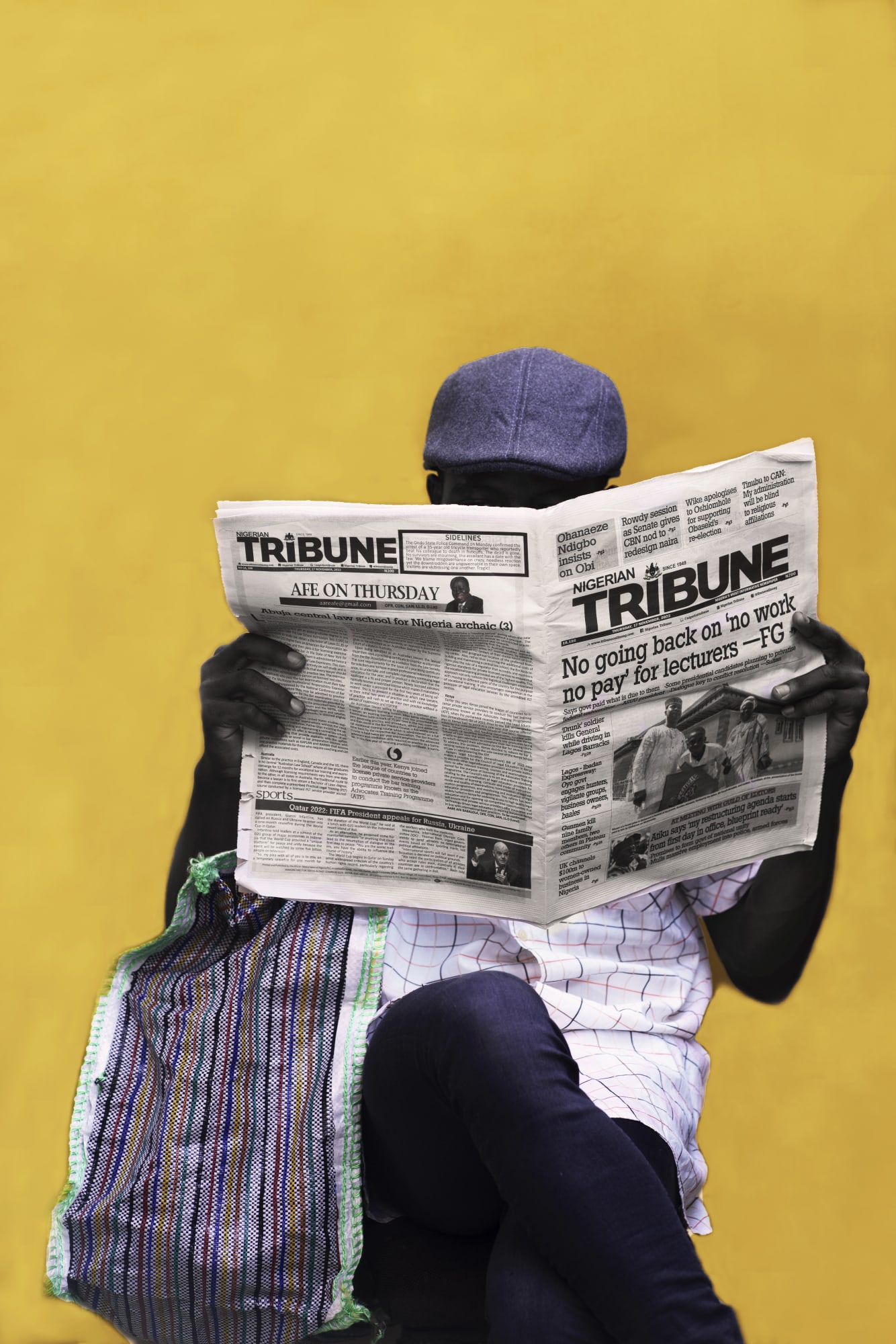 ADETUTU ADEDIRAN TODAY'S NEWS ARCHIVAL PRINT 24 X 36 INCHES 2022