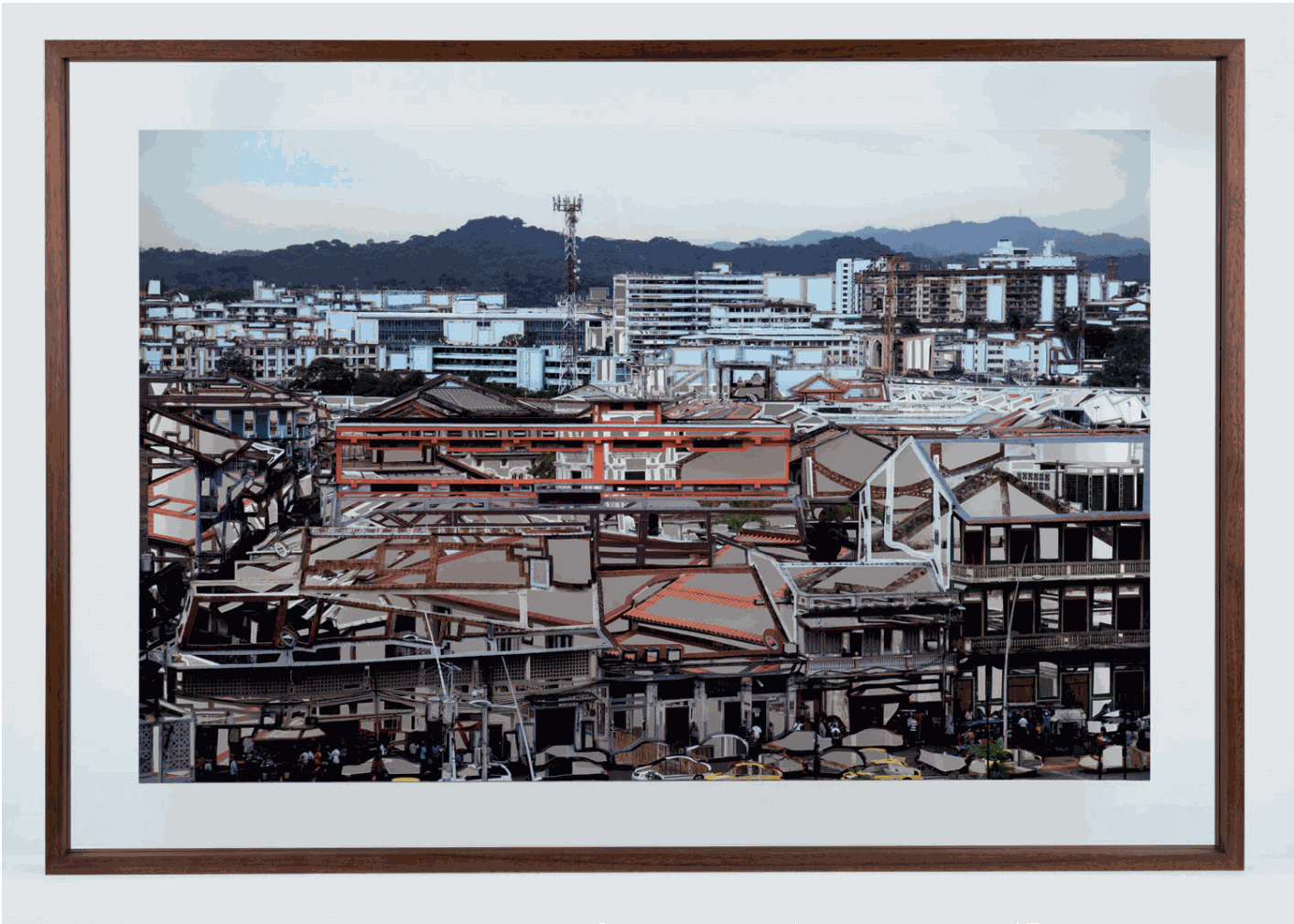 (He chuckles at his own fancy - reaches over and shakes his shoulder)| Two-hand cut archival pigment prints| 25x36 Inches| 2016