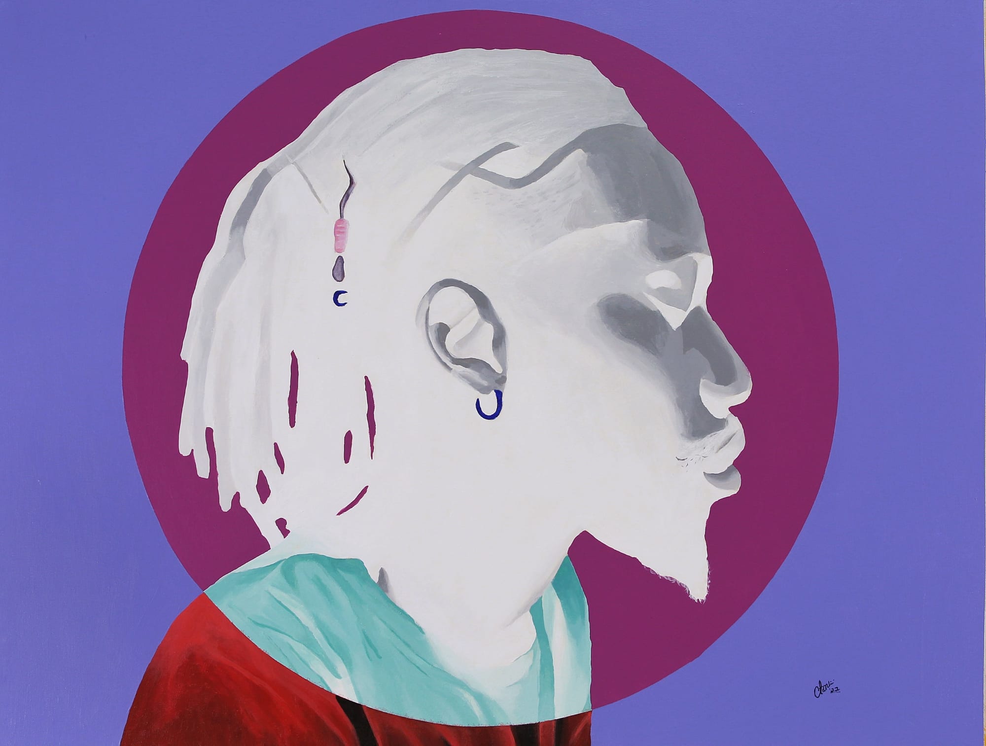 1 Acrylic on canvas 30 x 36 inches 2022