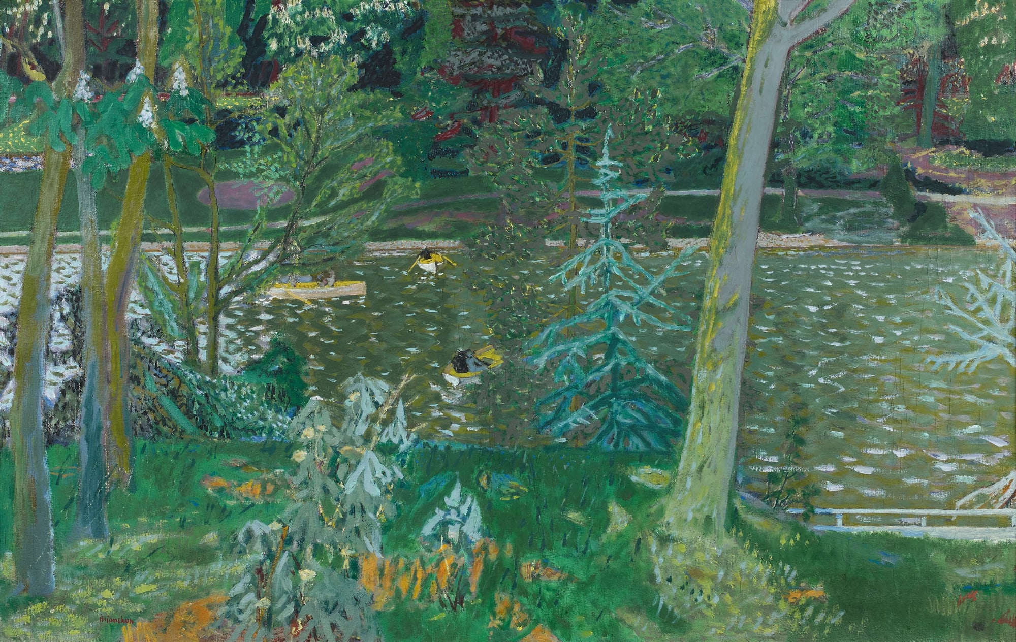 Maurice Brianchon , Le lac du Bois de Boulogne