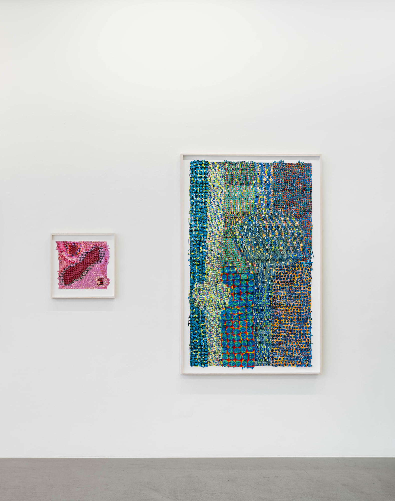 Installation view, Olivia Pettersson Fleur, Atomic Snapshot, 2023, Cecilia Hillström Gallery. Photo: Jean-Baptiste Béranger.
