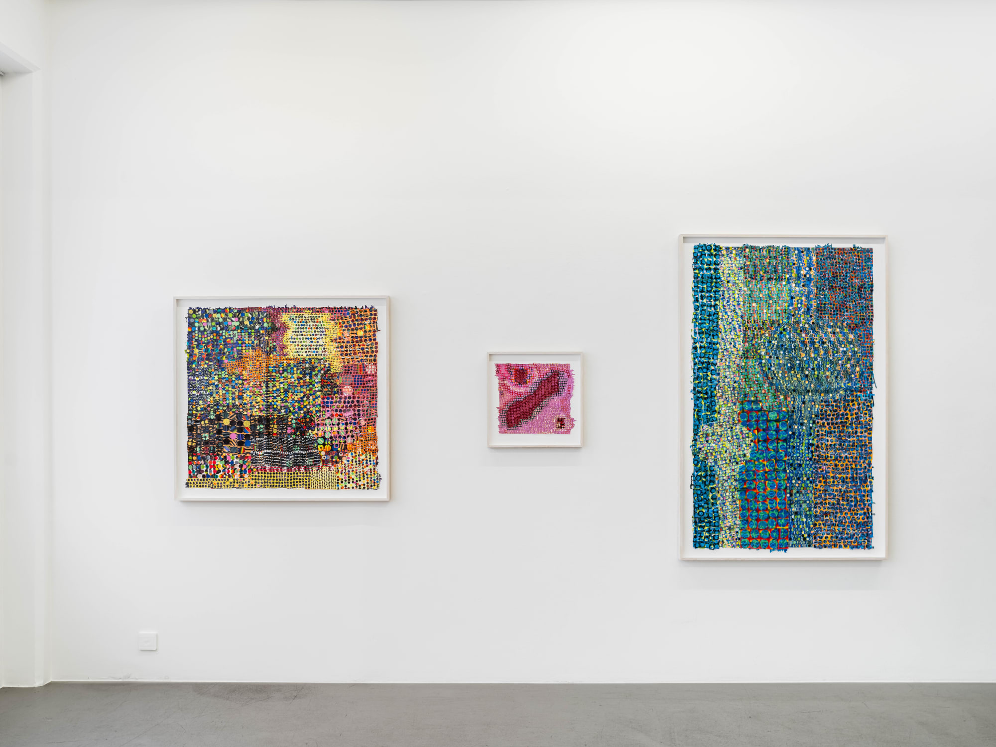 Installation view, Olivia Pettersson Fleur, Atomic Snapshot, 2023, Cecilia Hillström Gallery. Photo: Jean-Baptiste Béranger.