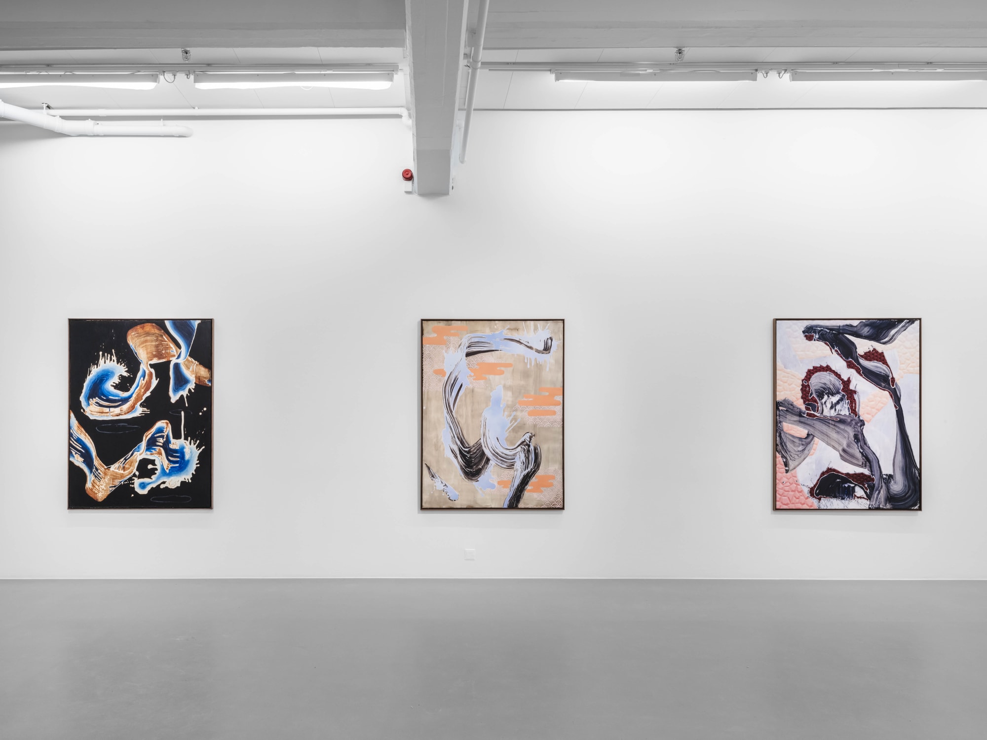 Installation view: Dina Isæus-Daggfeldt, Randori, 2024, Cecilia Hillström Gallery. Photo: Jean-Baptiste Béranger.