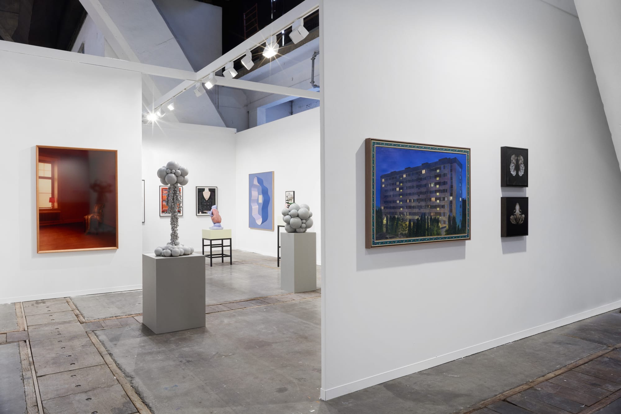 Installation view, Art Brussels 2024, Cecilia Hillström Gallery & Berg Gallery. Photo: Lars-Ole Bastar⁠