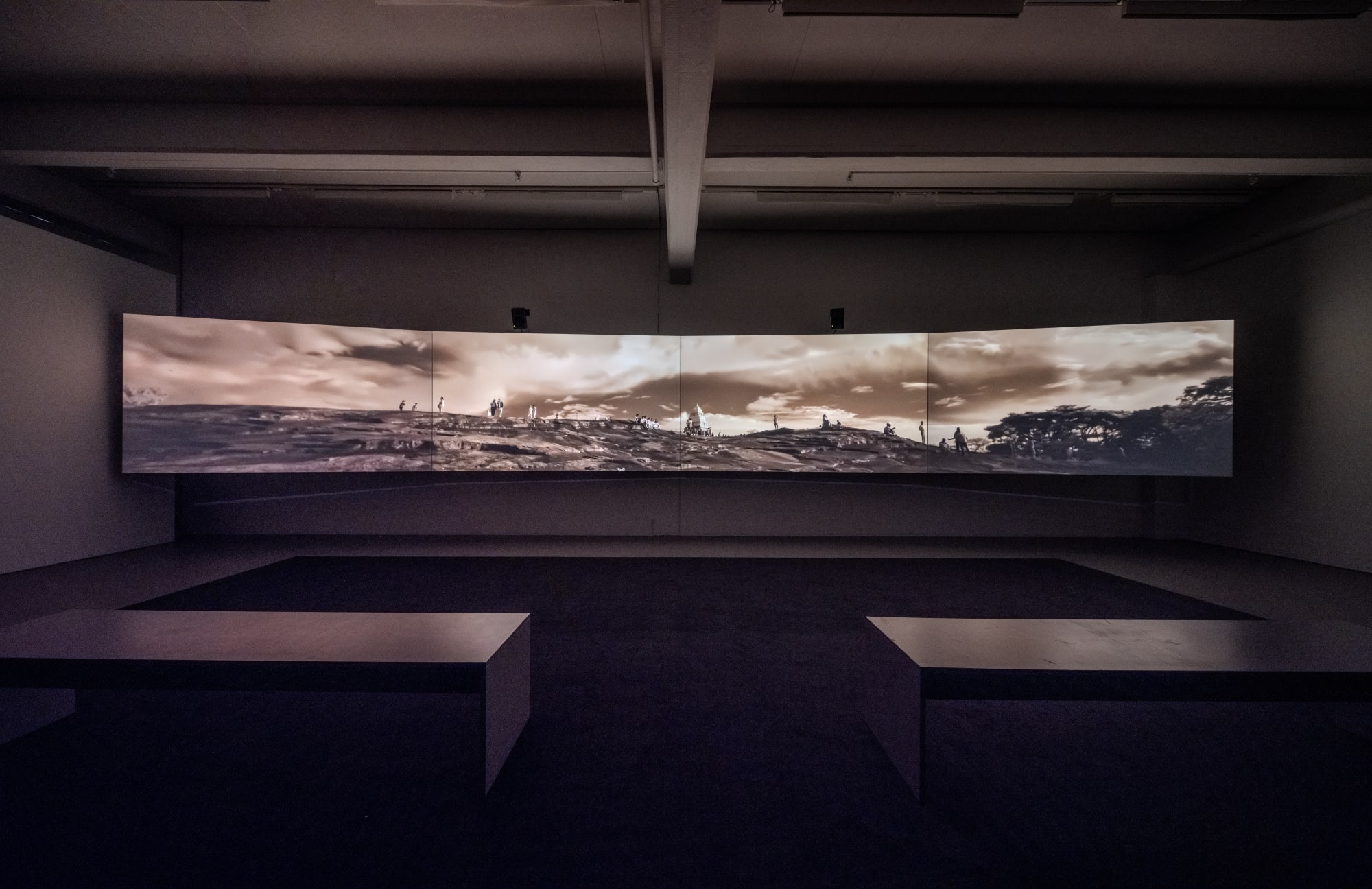 Installation view, Mats Hjelm, Memories of Lakes Lost, 2024, Cecilia Hillström Gallery. Photo: Jean-Baptiste Béranger.