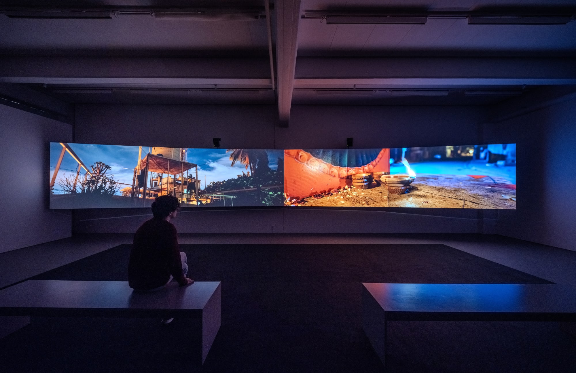 Installation view, Mats Hjelm, Memories of Lakes Lost, 2024, Cecilia Hillström Gallery. Photo: Jean-Baptiste Béranger