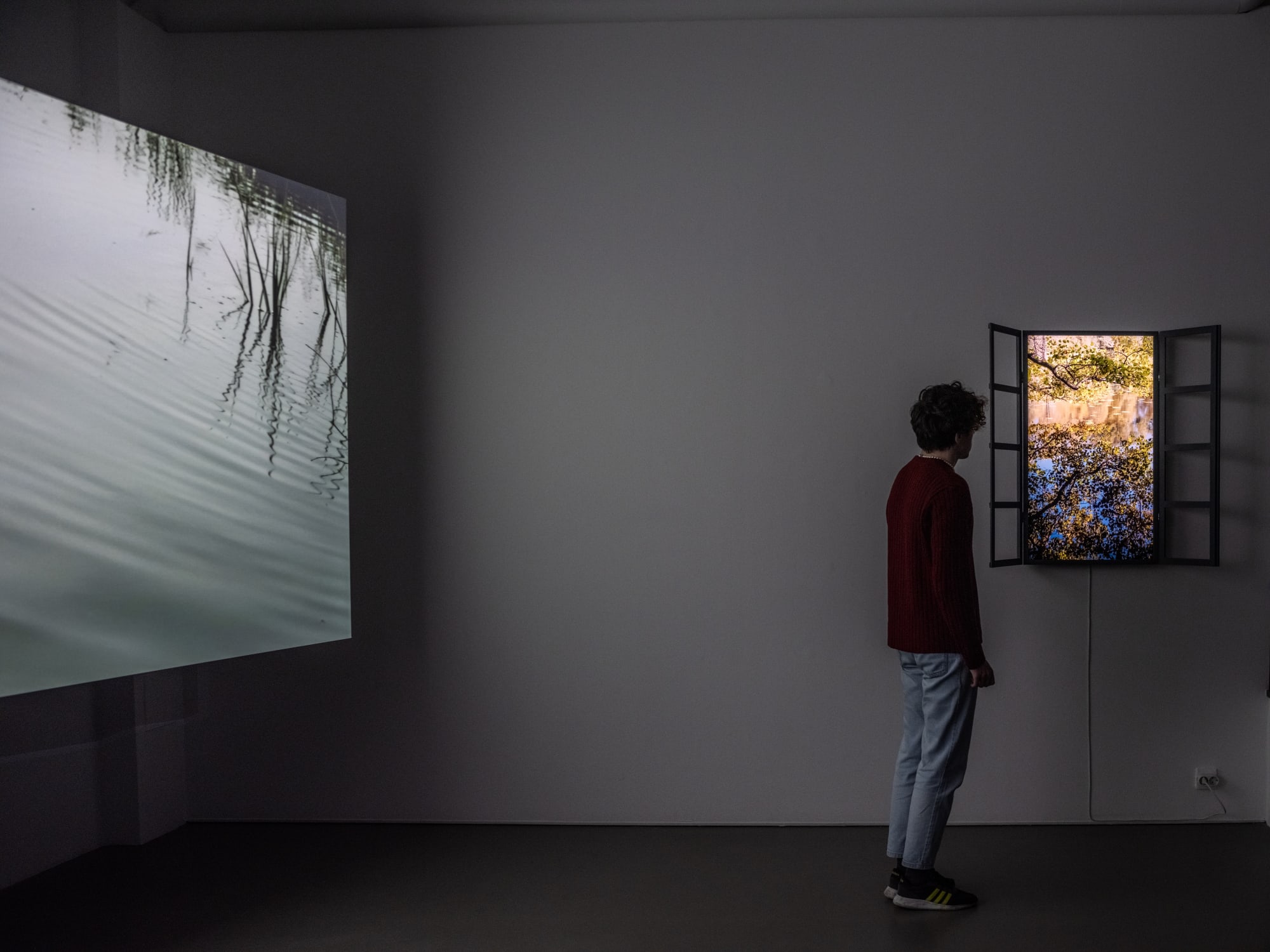 Installation view, Mats Hjelm, Memories of Lakes Lost, 2024, Cecilia Hillström Gallery. Photo: Jean-Baptiste Béranger