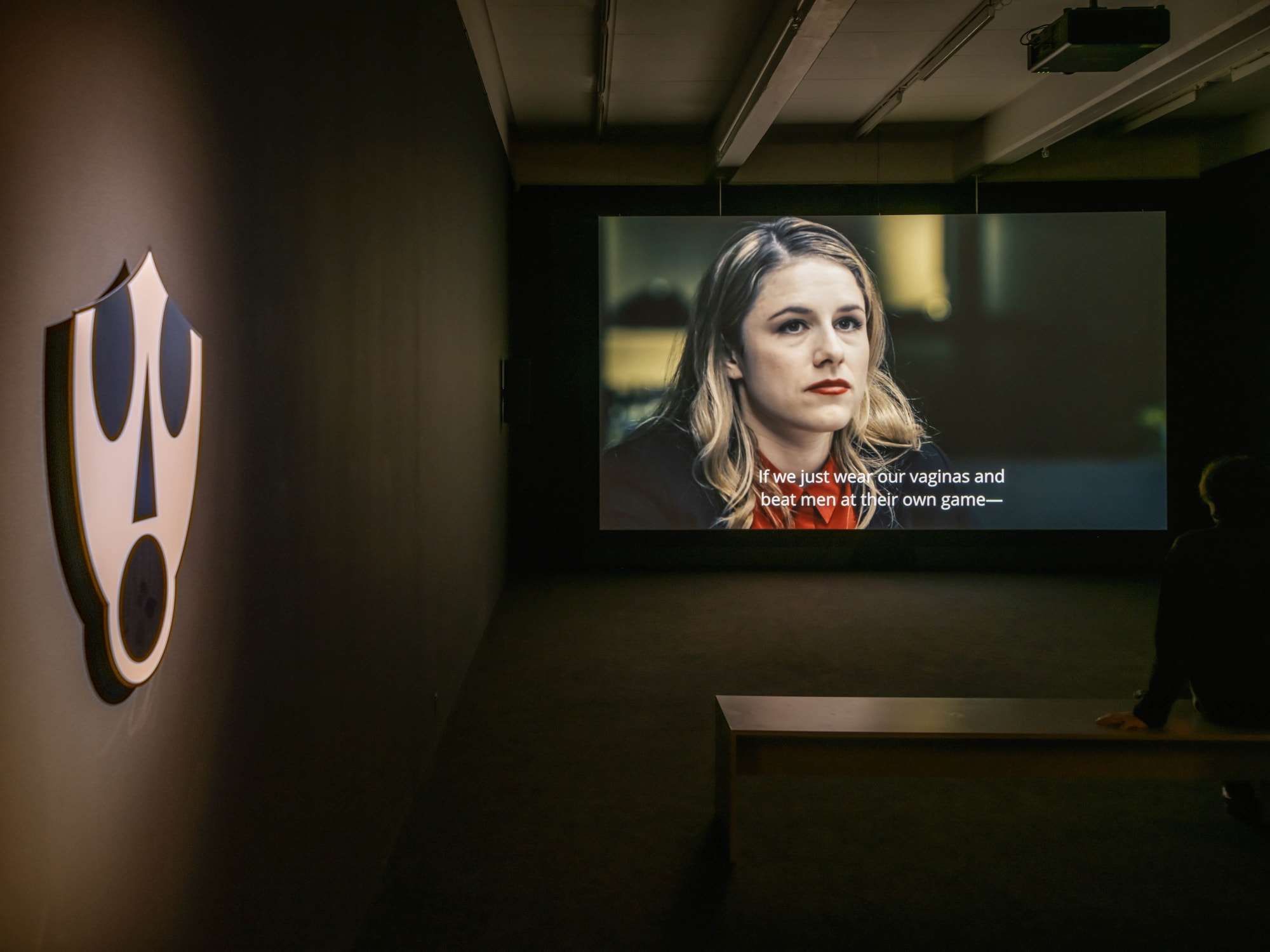 Installation view, Yael Bartana, Two Minutes to Midnight, 2022, Cecilia Hillström Gallery. Photo: Jean-Baptiste Béranger