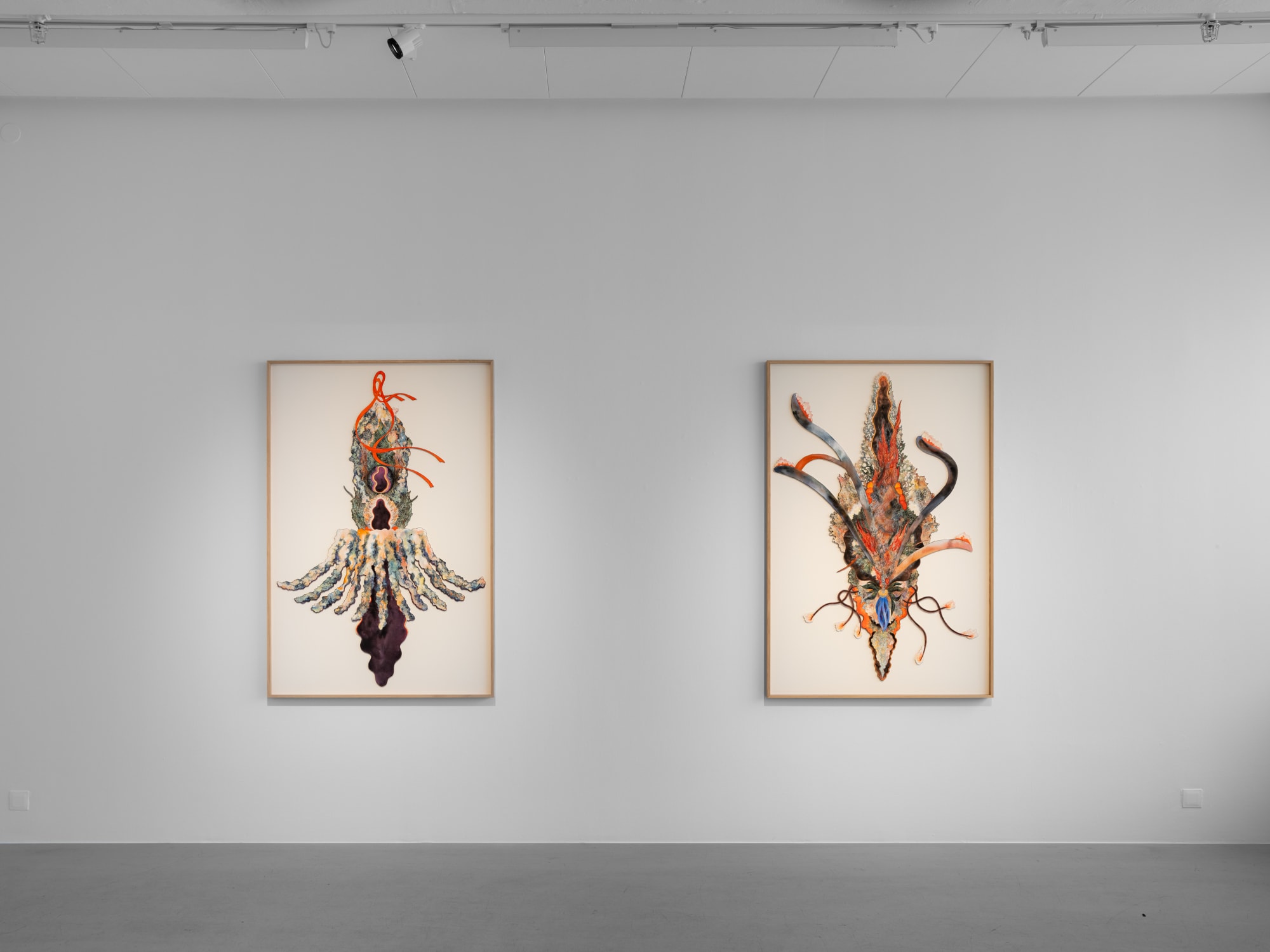 Installation view, Olle Norås, Vid ängarna, 2025, Cecilia Hillström Gallery. Photo: Jean-Baptiste Béranger.