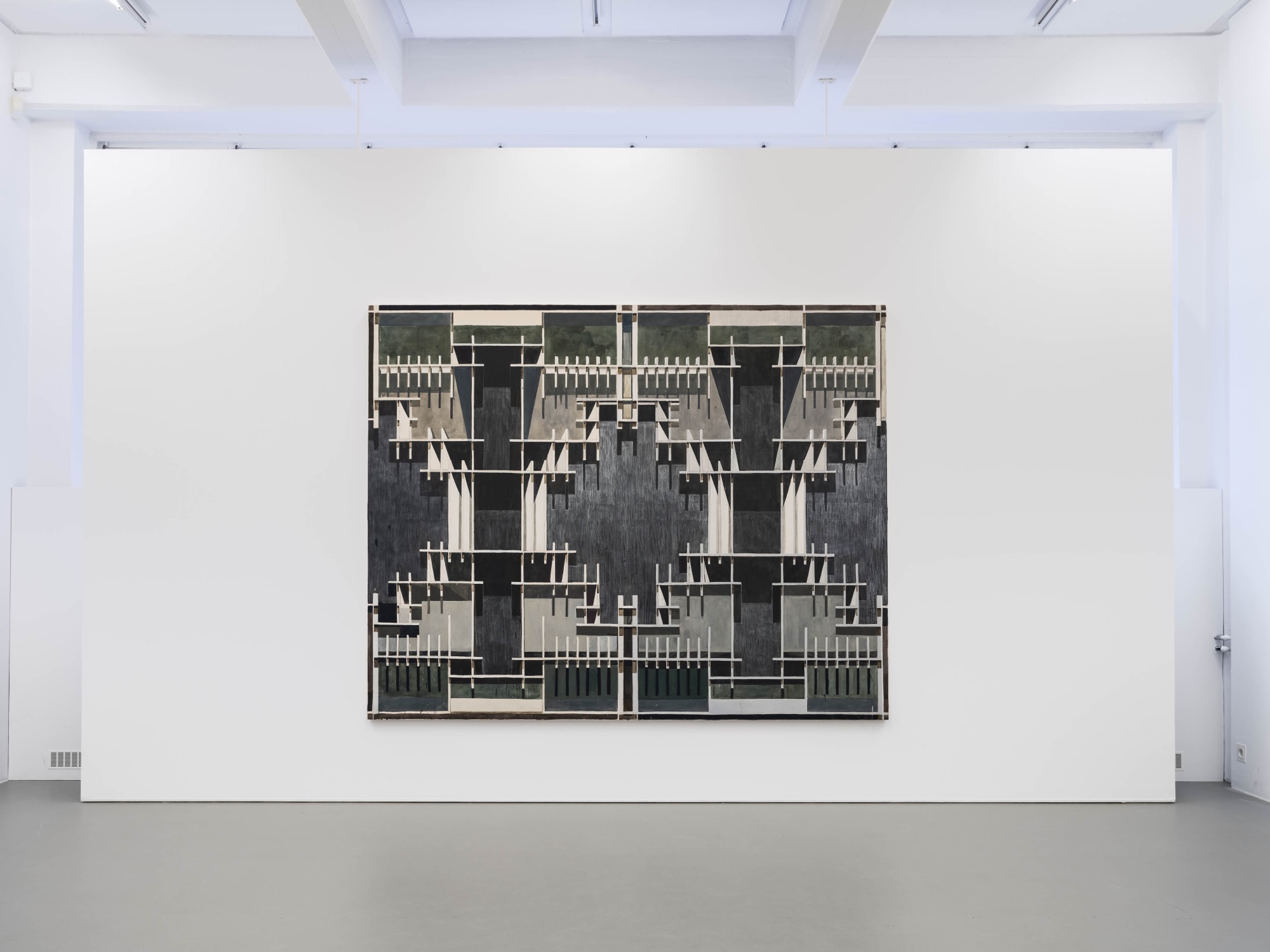 Installation view, Linnea Rygaard, Cycle of the Werewolf, 2022, Cecilia Hillström Gallery. Photo: Jean-Baptiste Béranger