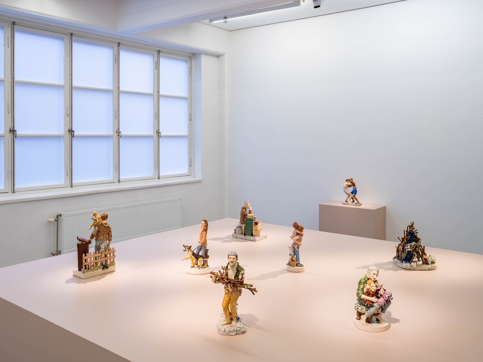 Installation view, Alexander Tallén, Running Towards Nothing, 2022, Cecilia Hillström Gallery. Photo: Jean-Baptiste Béranger