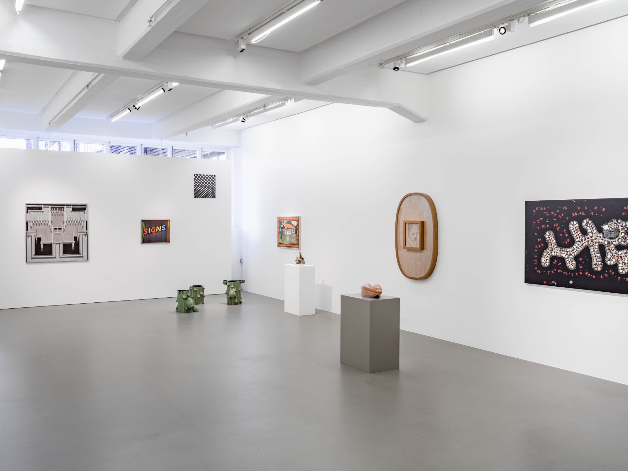 Installation view, 10th anniversary exhibition, 2022, Cecilia Hillström Gallery. Photo: Jean-Baptiste Béranger