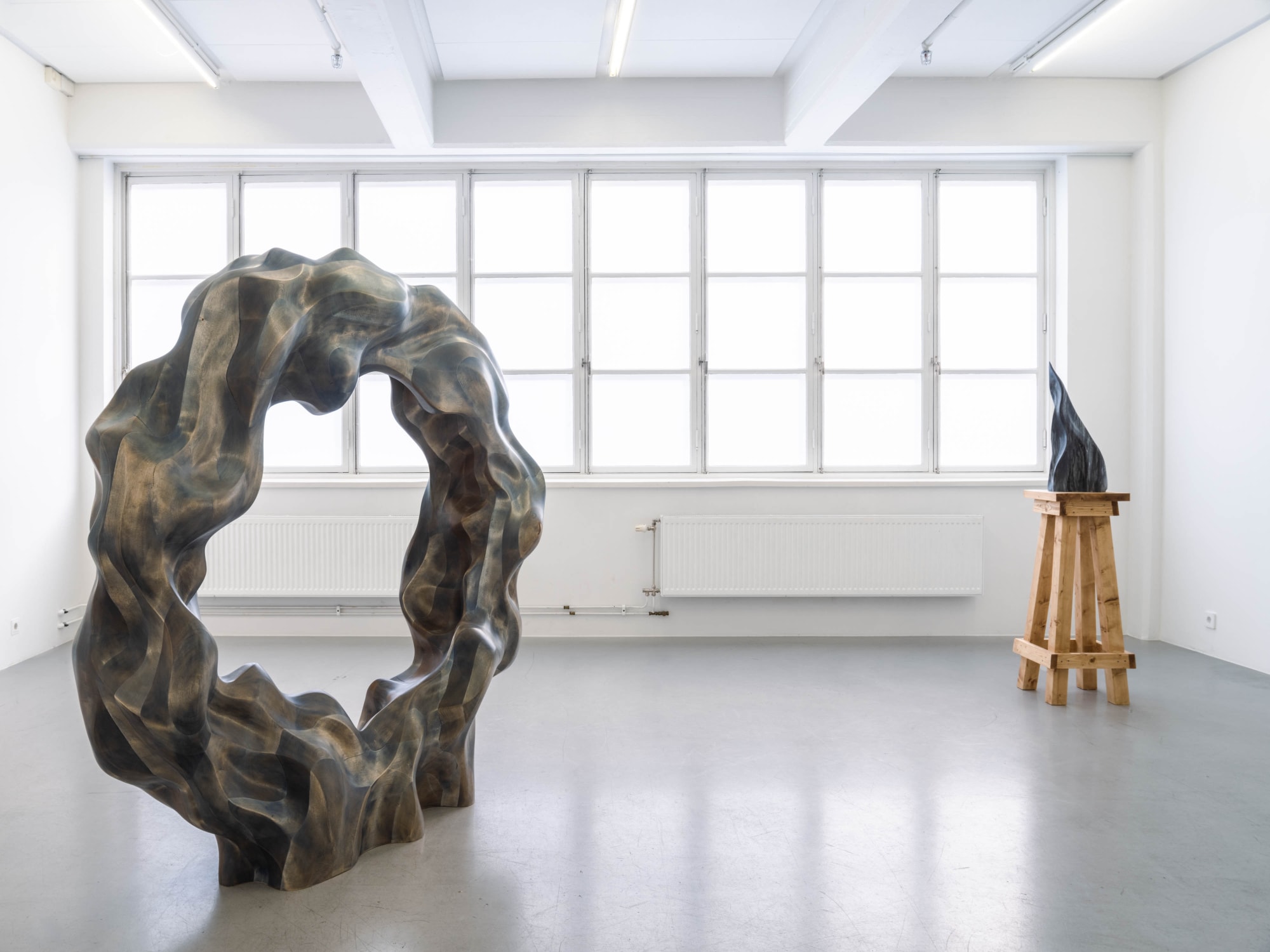 Installation view, Samaneh Reyhani, Kaboud, 2021, Cecilia Hillström Gallery. Photo: Jean-Baptiste Béranger