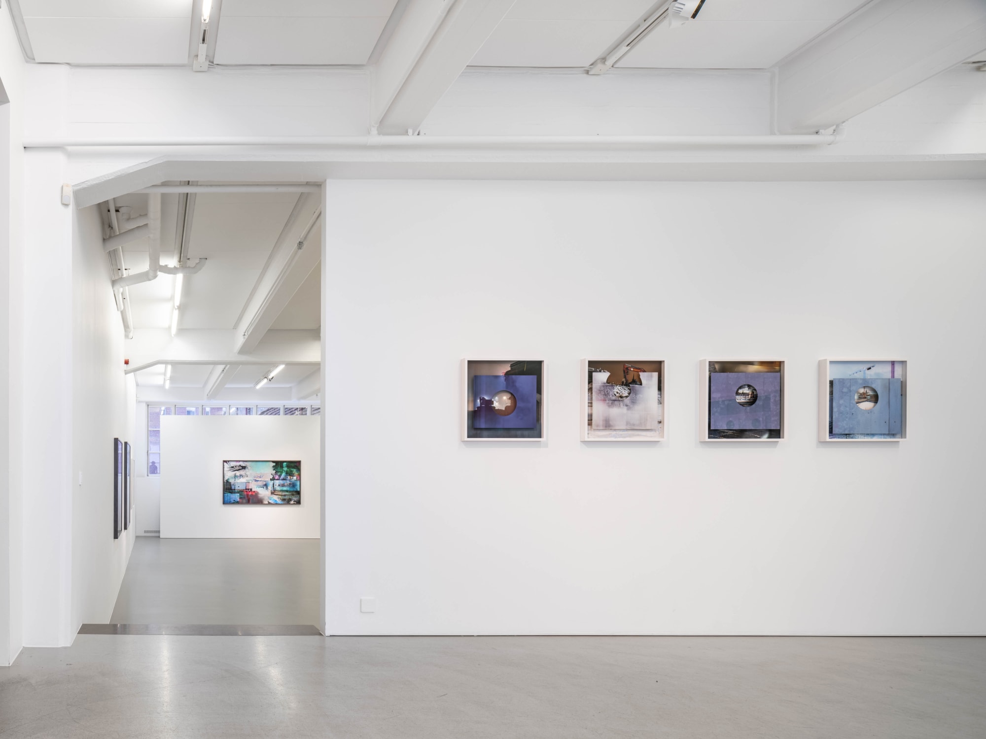 Installation view, David Molander, Stockholm Cyan, 2021, Cecilia Hillström Gallery. Photo: Jean-Baptiste Béranger