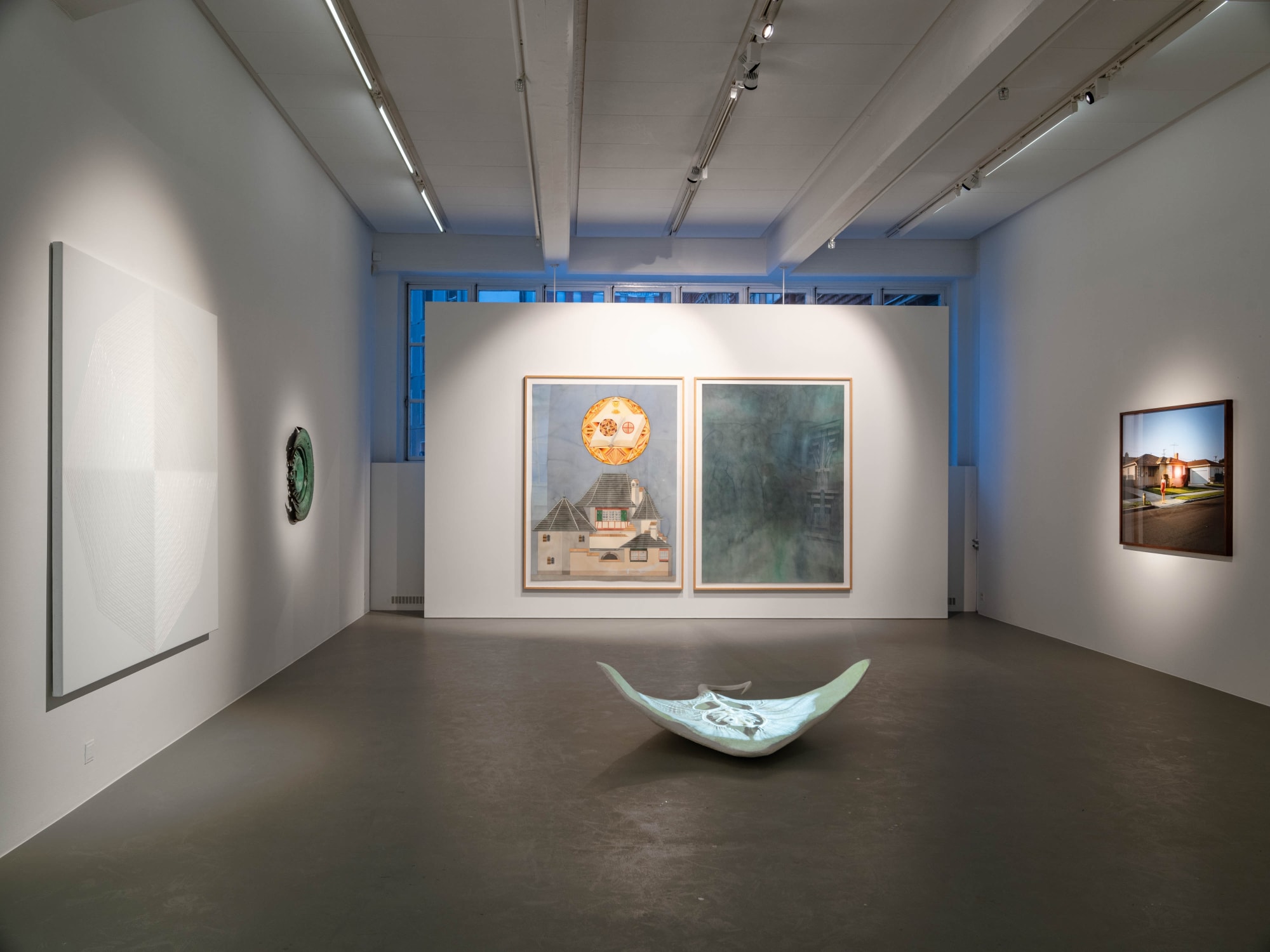 Installation view, Once in a Blue Moon, a group show with gallery artists, 2021, Cecilia Hillström Gallery. Photo: Jean-Baptiste Béranger