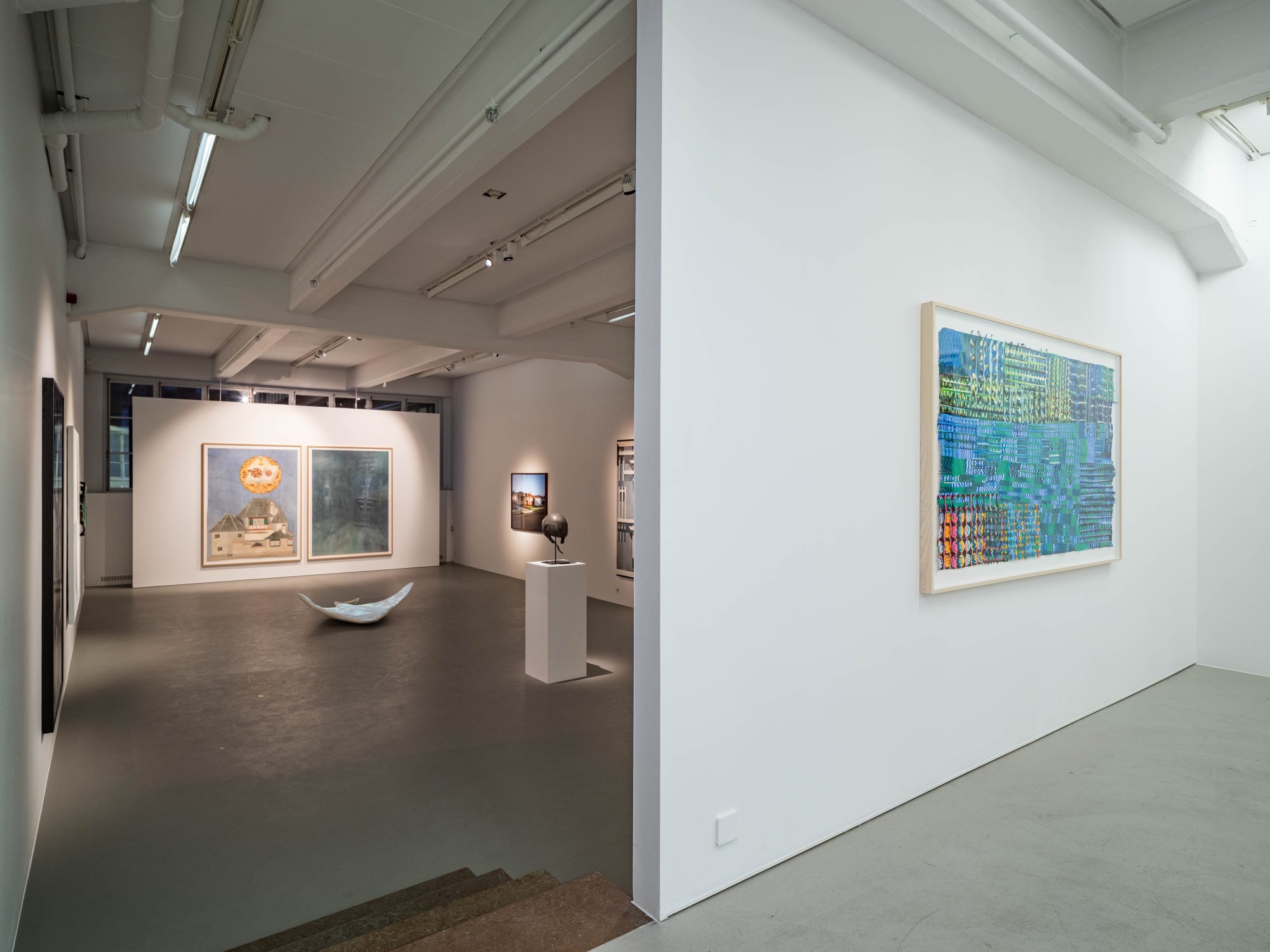 Installation view, Once in a Blue Moon, a group show with gallery artists, 2021, Cecilia Hillström Gallery. Photo: Jean-Baptiste Béranger