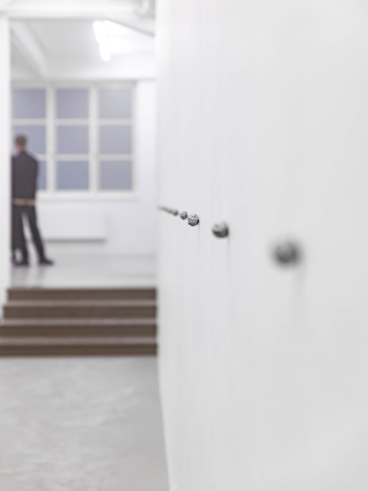 Installation view and performance, Kristina Matousch, You Take My Breath Away, 2020, Cecilia Hillström Gallery. Photo: Jean-Baptiste Béranger