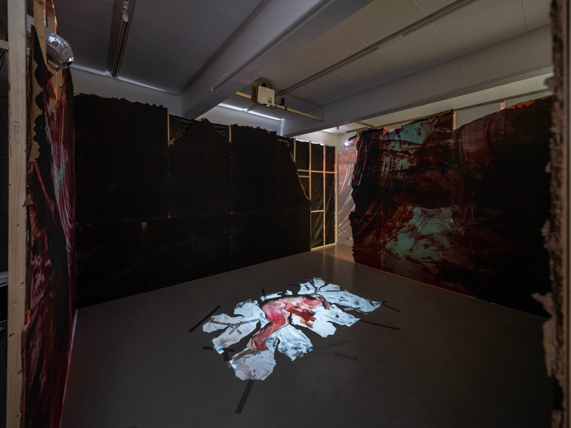 Installation view, Anna-Karin Rasmusson, OMSORGEN, 2020, Cecilia Hillström Gallery. Photo: Jean-Baptiste Béranger