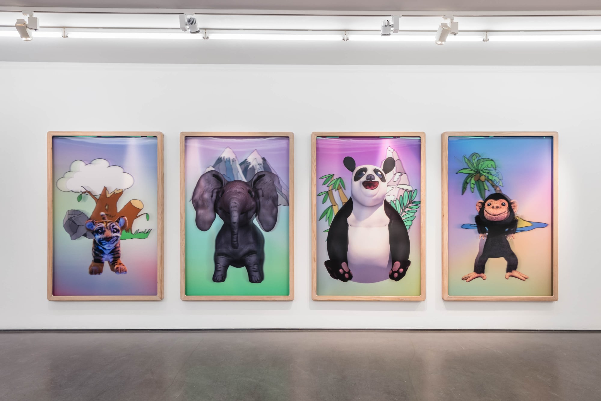 Installation view, Johan Bergström Hyldahl, Here, There, Far Away, 2018, Cecilia Hillström Gallery. Photo: Jean-Baptiste Béranger