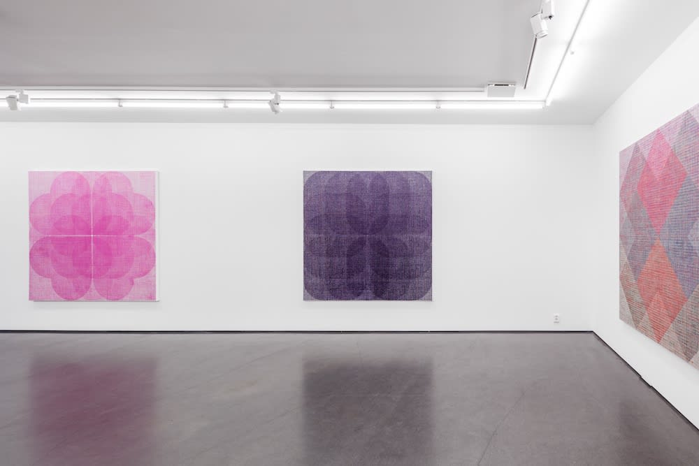Installation view, Sonja Larsson, Unfold, 2018, Cecilia Hillström Gallery. Photo: Jean-Baptiste Béranger