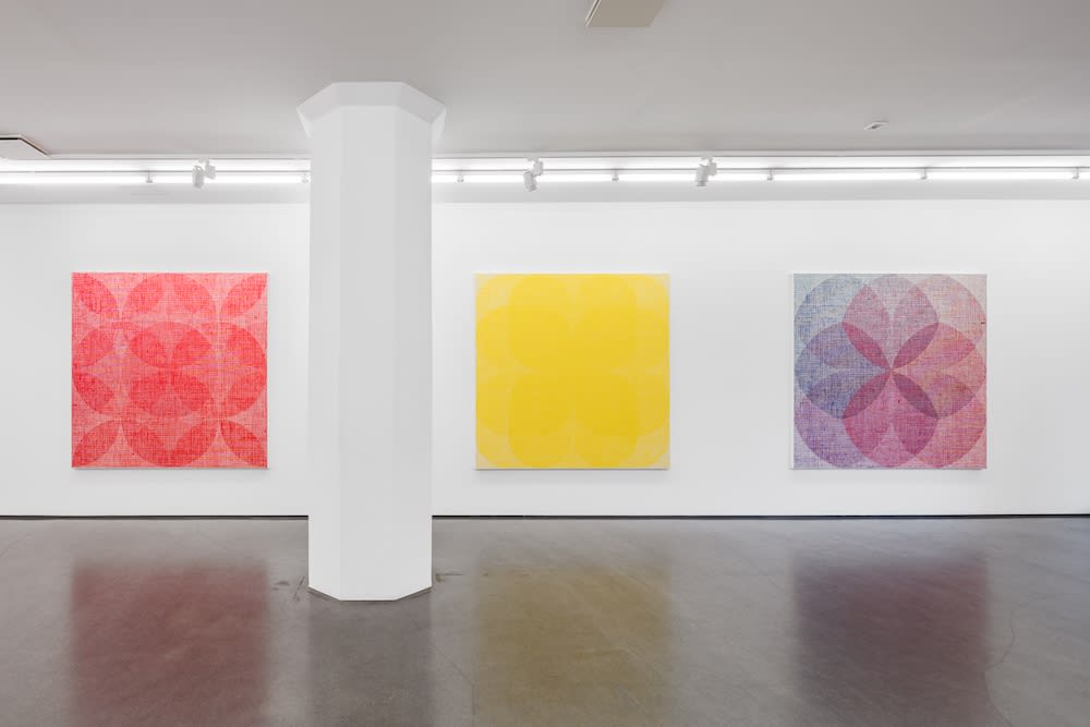 Installation view, Sonja Larsson, Unfold, 2018, Cecilia Hillström Gallery. Photo: Jean-Baptiste Béranger