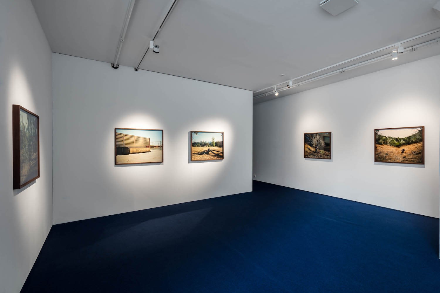 Installation view, Tova Mozard, Cops/Actors, 2017. Photo: Jean-Baptiste B&eacute;ranger