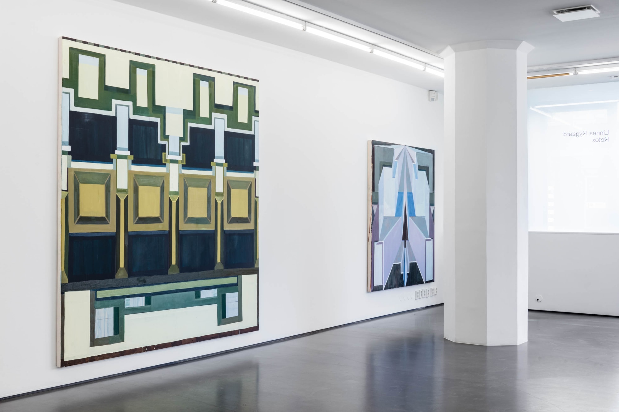 Installation view, Linnea Rygaard, Retox, 2017, Cecilia Hillström Gallery. Photo: Jean-Baptiste Béranger