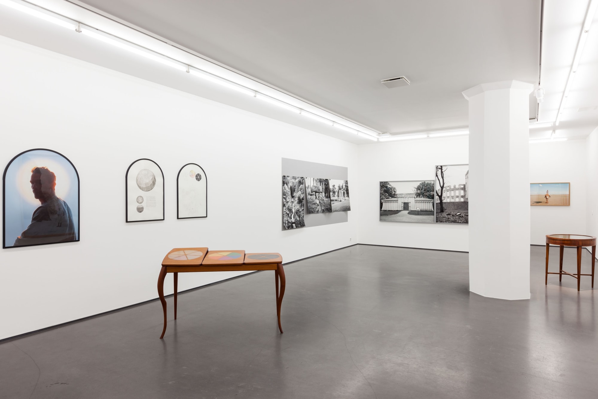 Installation view, Presence of the Past, 2012, works by Johan Bergström Hyldahl and Martin Tebus Karlsson. Photo: Jean-Baptiste Béranger