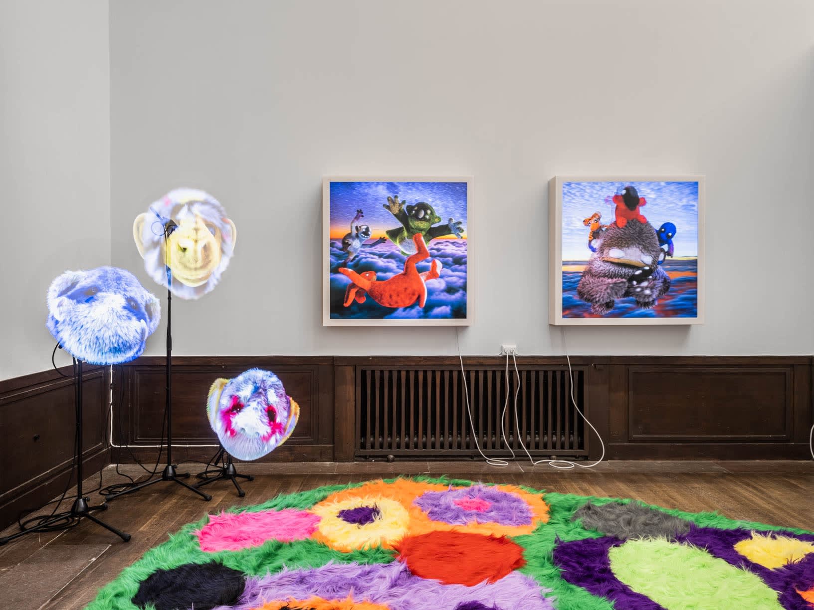 Installation view, Johan Bergström Hyldahl, Above the Clouds, MARKET Art Fair 2021, Cecilia Hillström Gallery. Photo: Jean-Baptiste Béranger