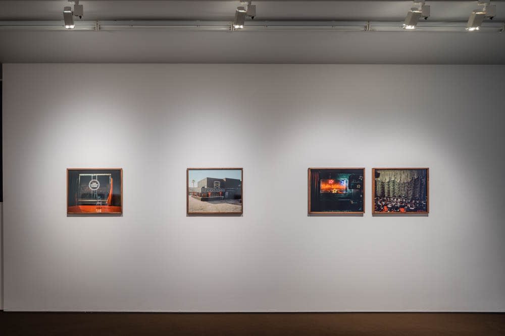 Installation view, Tova Mozard, The Comedy Store and Other Stories, 2015, Cecilia Hillström Gallery. Photo: Jean-Baptiste Béranger