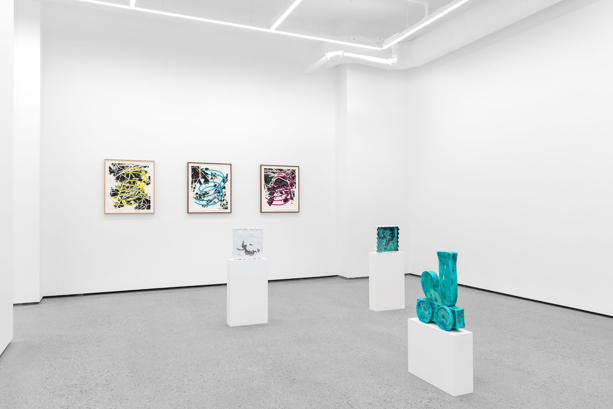 Installation view, Motley Artifacts, Golsa, Oslo, 2023