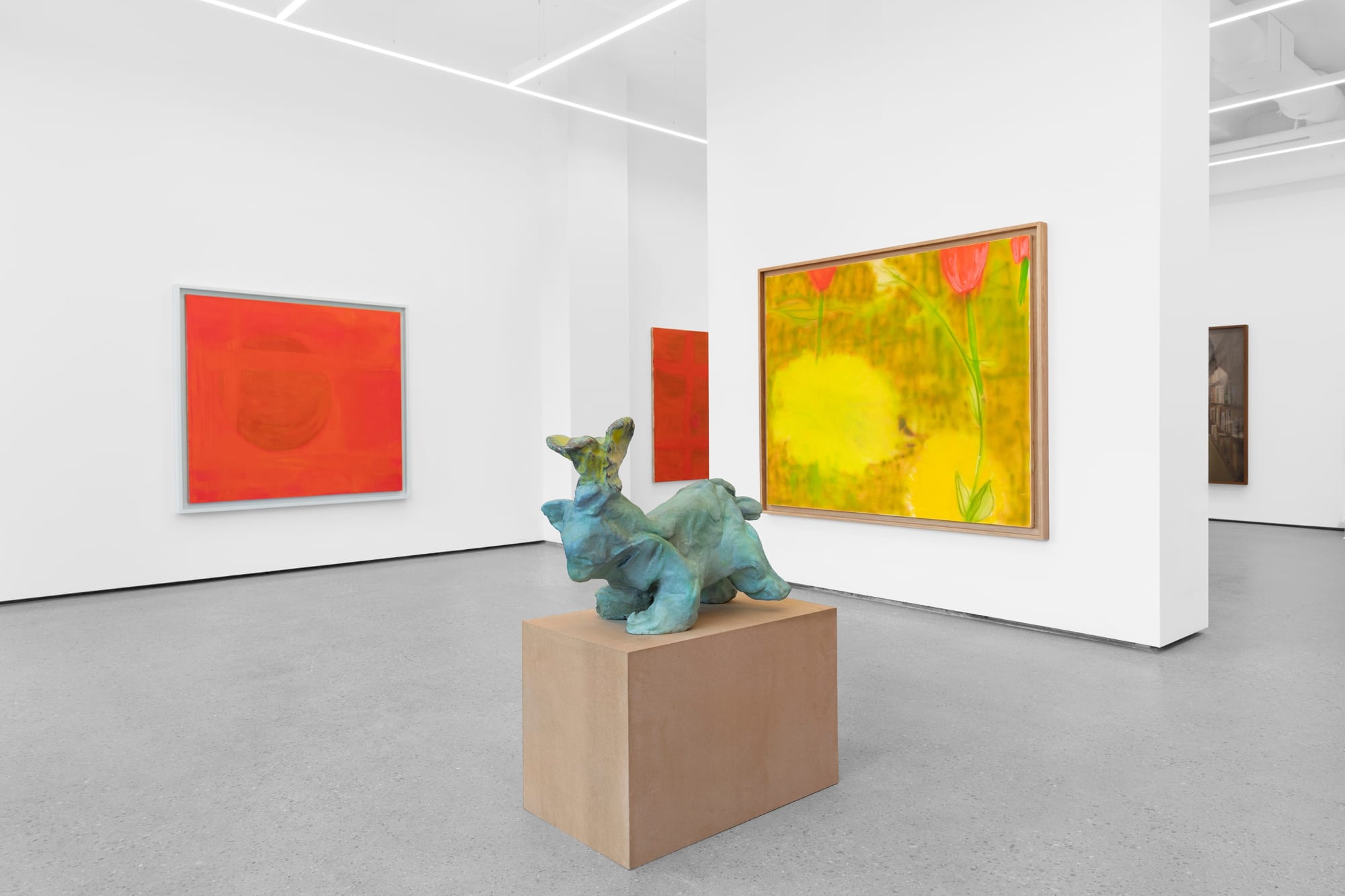 Installation view, Yves Scherer, "New York Minute," Golsa, Oslo, 2023