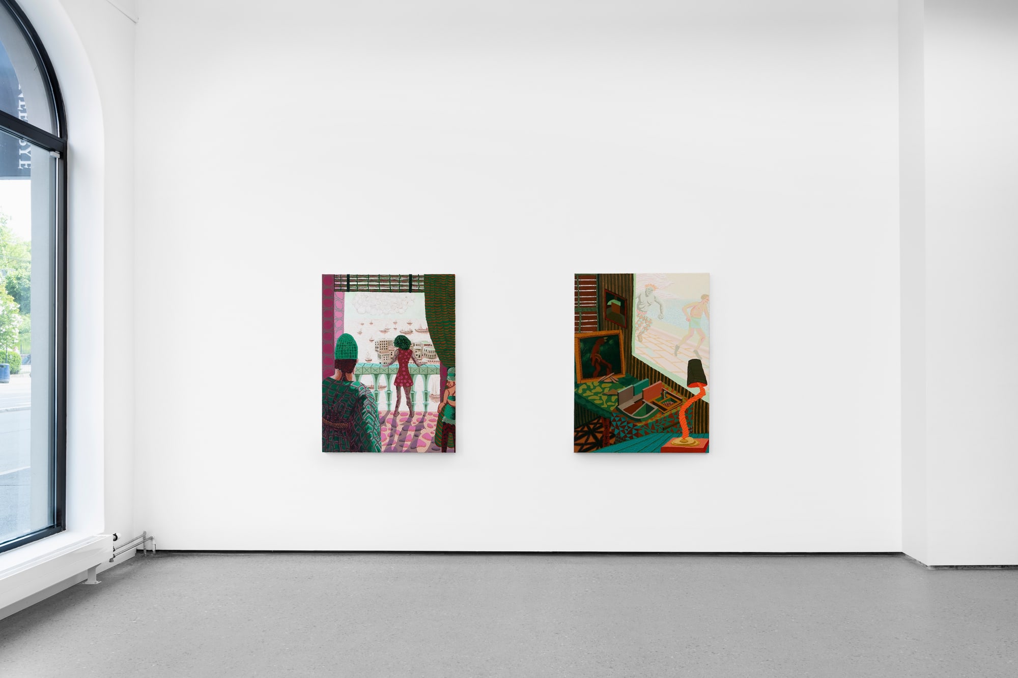 Installation view, Mark Frygell, "Bright Views From the Shade," Golsa, 2023