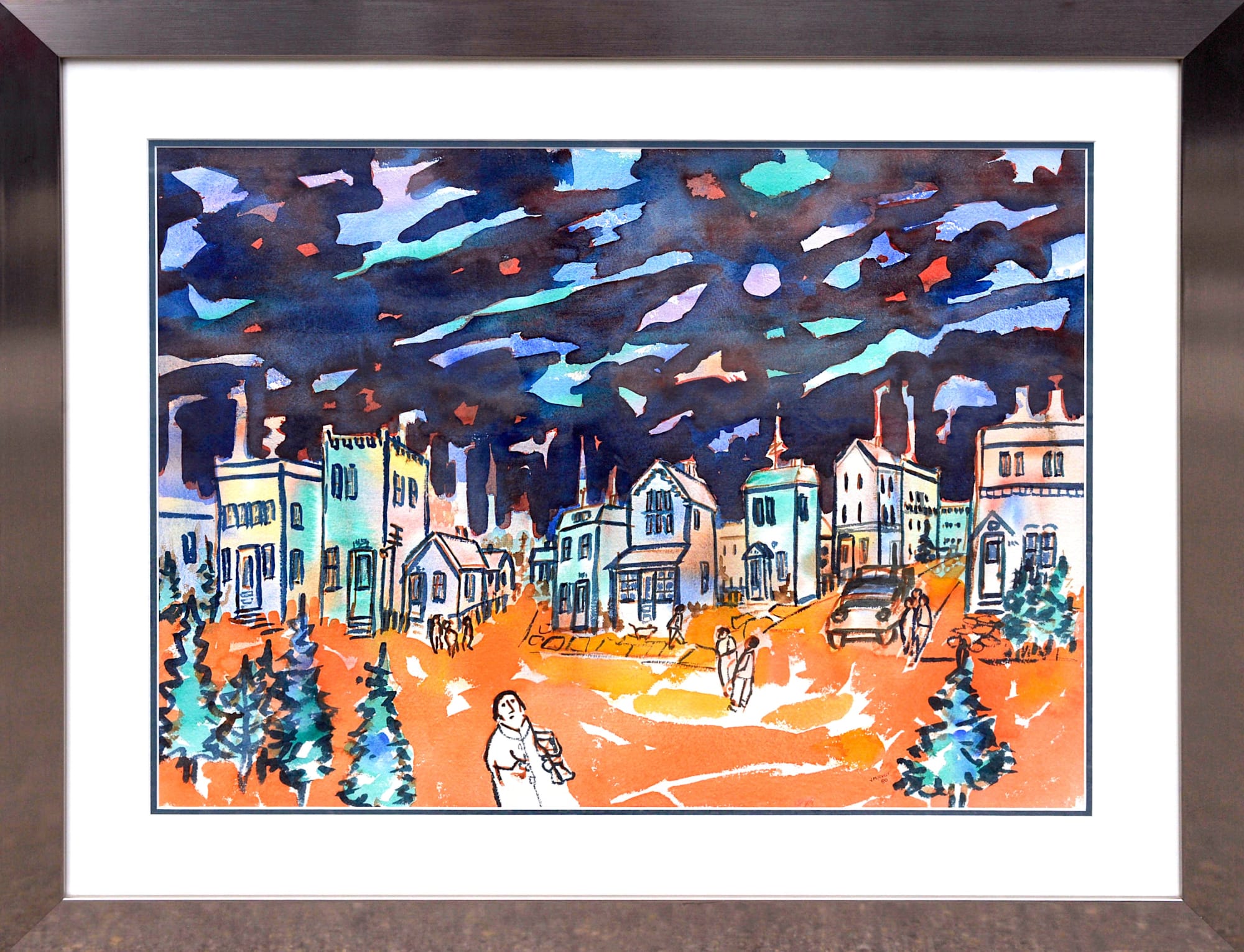 Janet Mitchell "The Joy of it All", 1980 : Watercolour, 22x28 in.