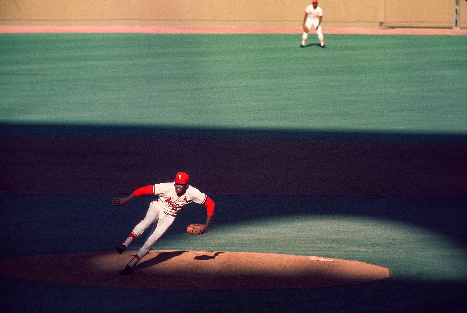 Walter Iooss, Bob Gibson, St. Louis, MO, 1973