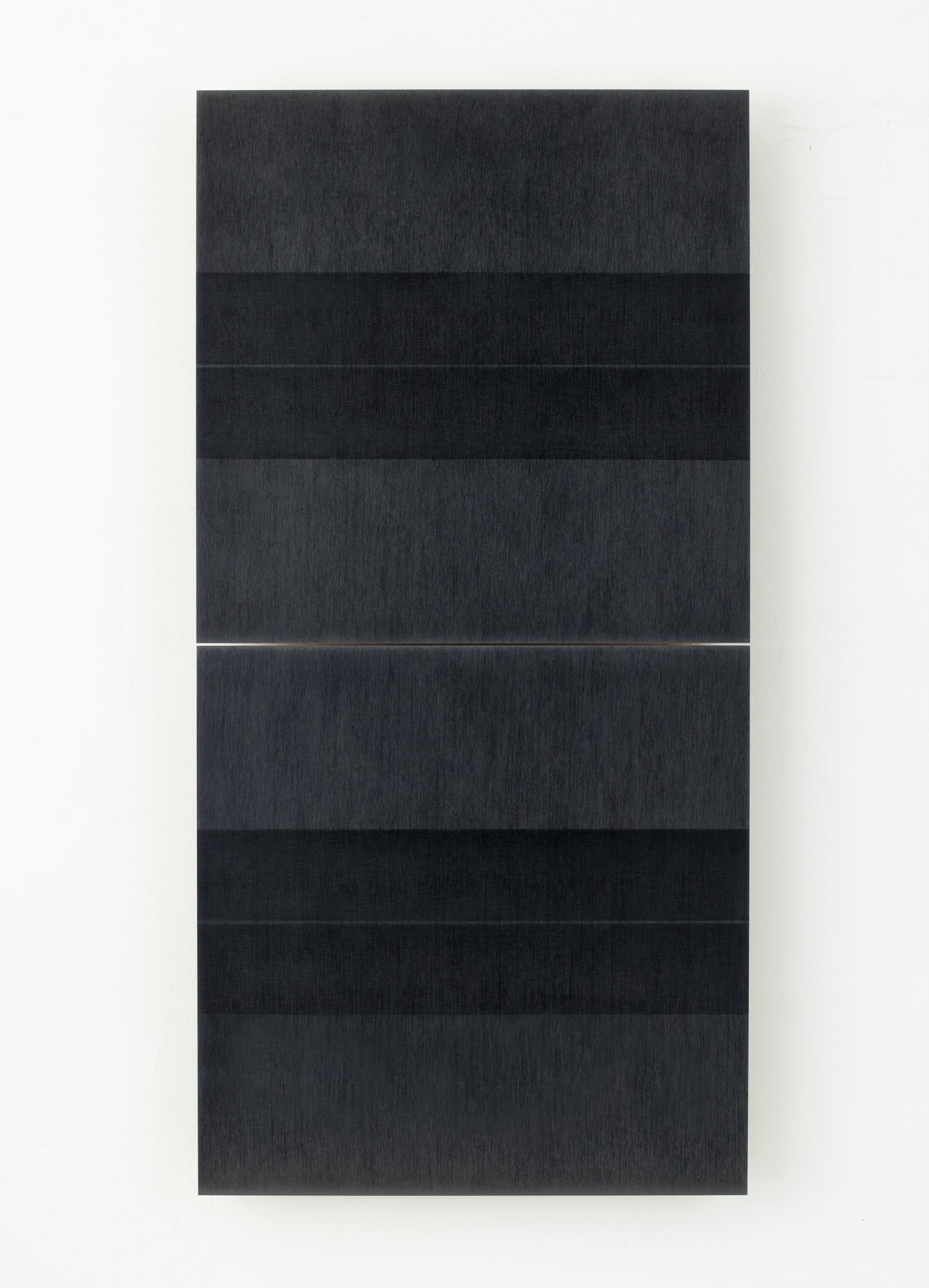 Frank Gerritz Four Center Split Screen, 2018 Pencil on mdf panel 47 3/8 x 23 5/8 in 120.2 x 60 cm
