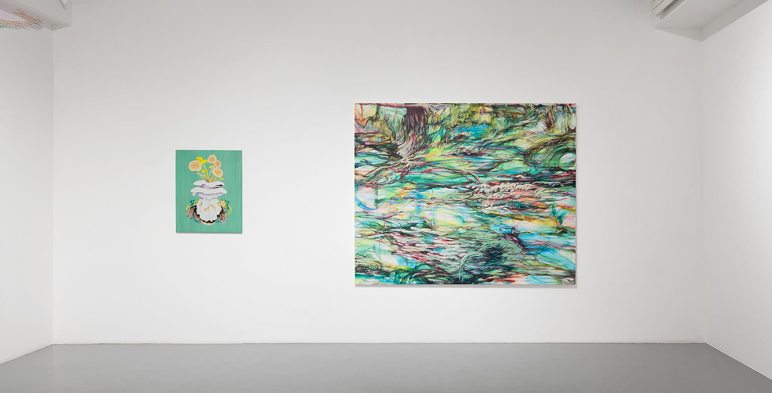 Armelle de Sainte Marie - vue de l'exposition "Fol Humus", 2023. Solo show, galerie Jean Fournier, Paris © Alberto Ricci