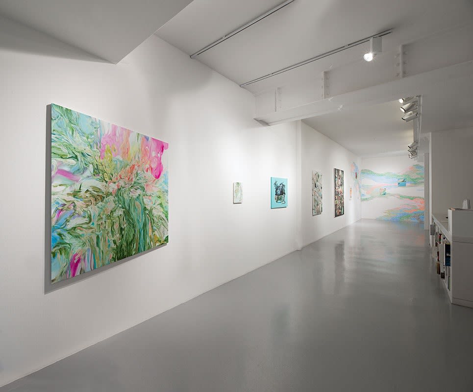 Armelle de Sainte Marie - vue de l'exposition "Fol Humus", 2023. Solo show, galerie Jean Fournier, Paris © Alberto Ricci