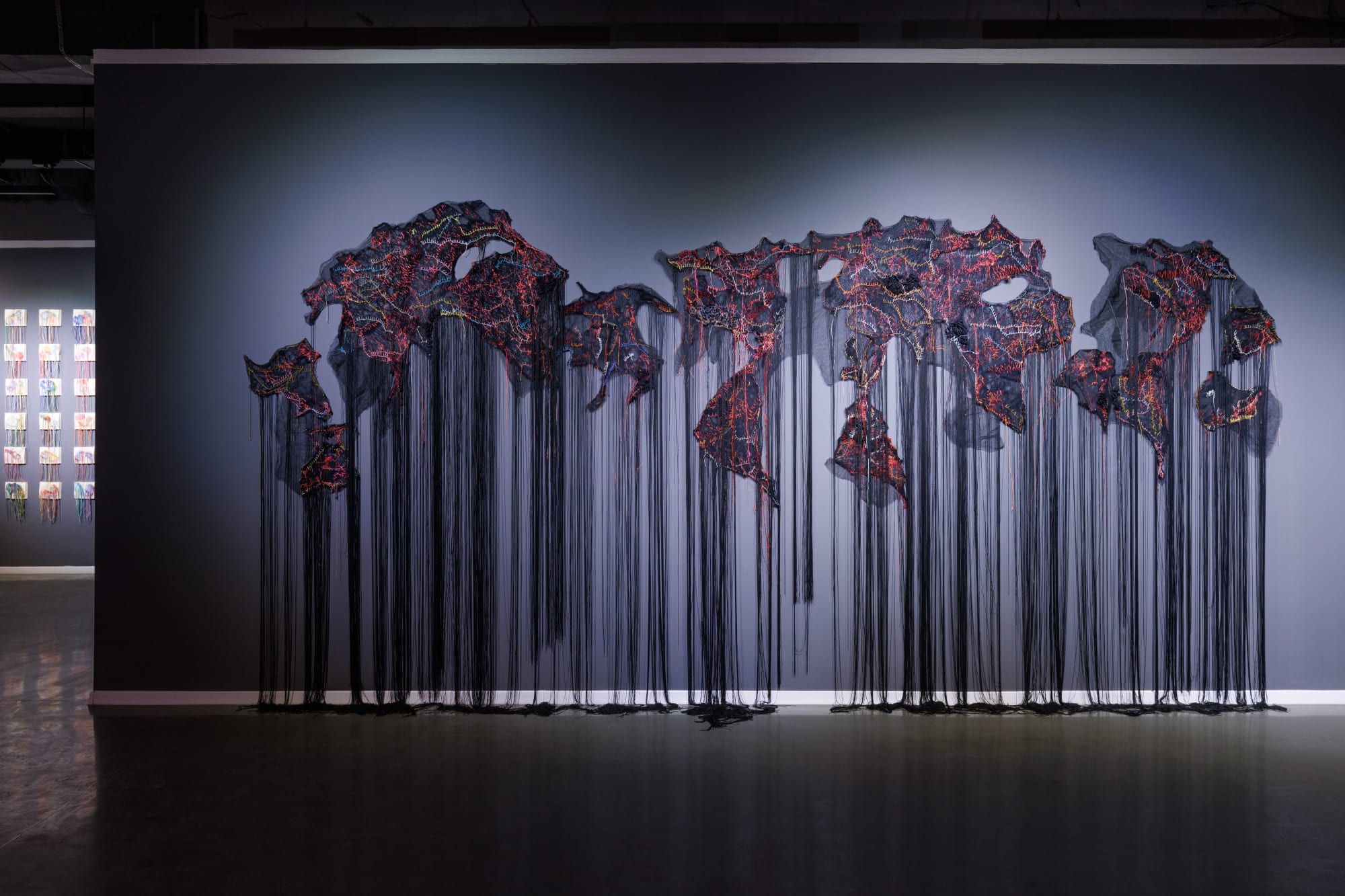 Brankica Zilovic, vue de l'exposition "Drifting Worlds", 2024. Solo Show, Museum of Belgrade City. © Marijana Jankovic