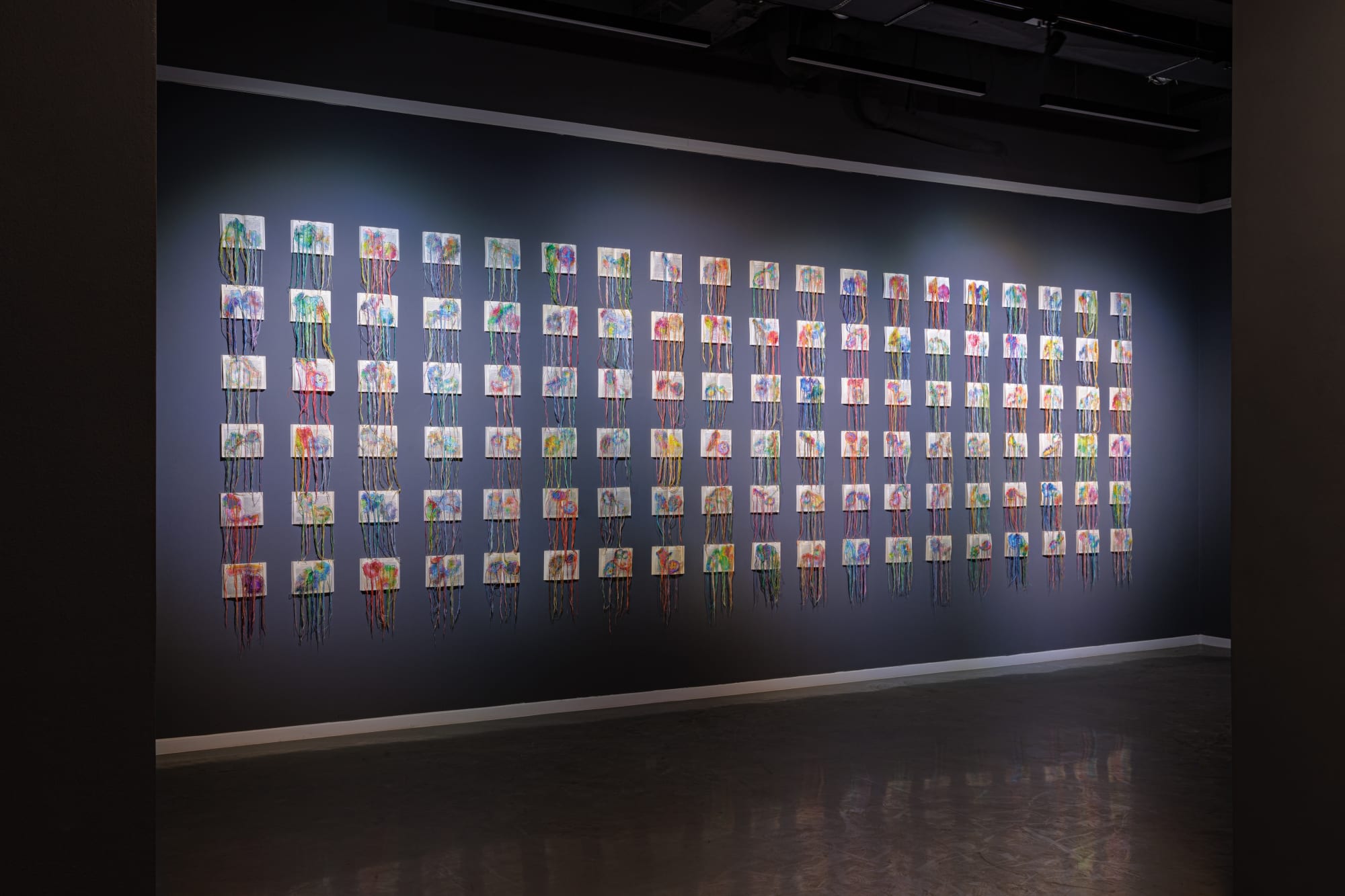 Brankica Zilovic, vue de l'exposition "Drifting Worlds", 2024. Solo Show, Museum of Belgrade City. © Marijana Jankovic