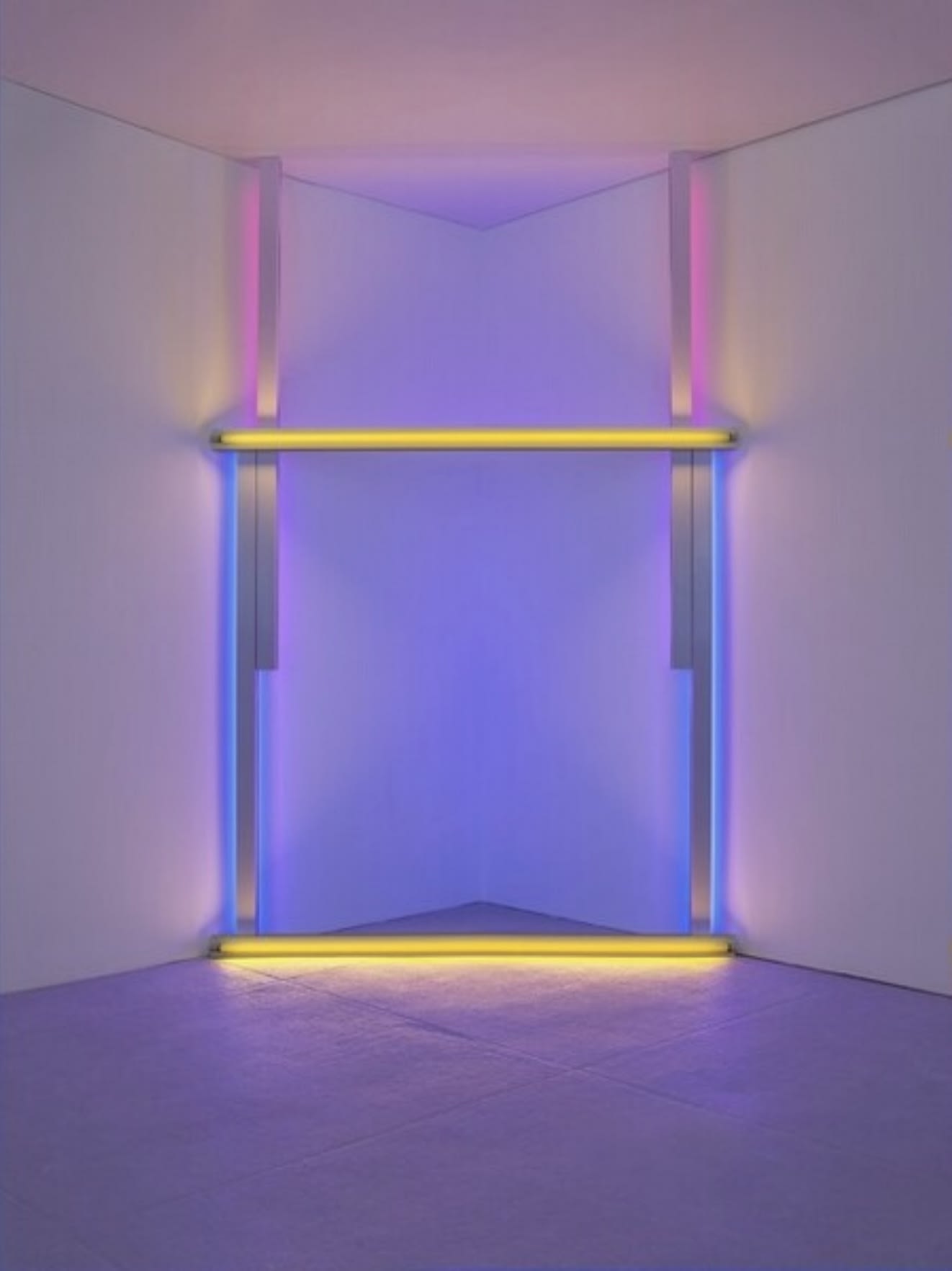 Dan Flavin. Untitled (to Barnett Newman to commemorate his simple problem, red, yellow and blue), 1970 © National Gallery of Art