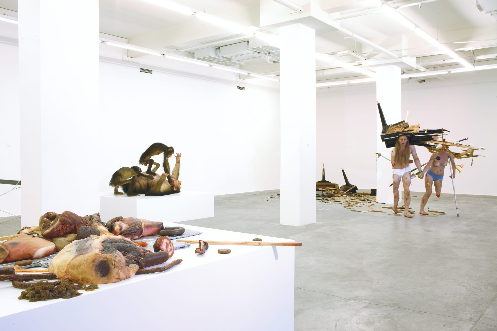 Installation view from Tony Matelli. Survival at Gary Tatintsian Gallery. 18 September&mdash;30 December 2008