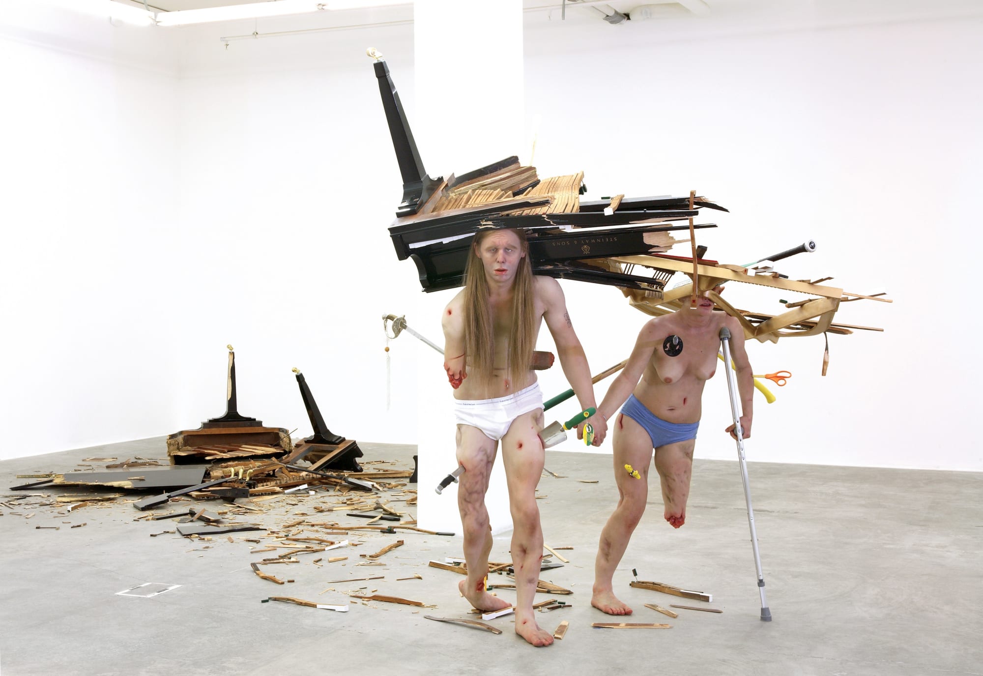 Installation view from Tony Matelli. Survival at Gary Tatintsian Gallery. 18 September&mdash;30 December 2008