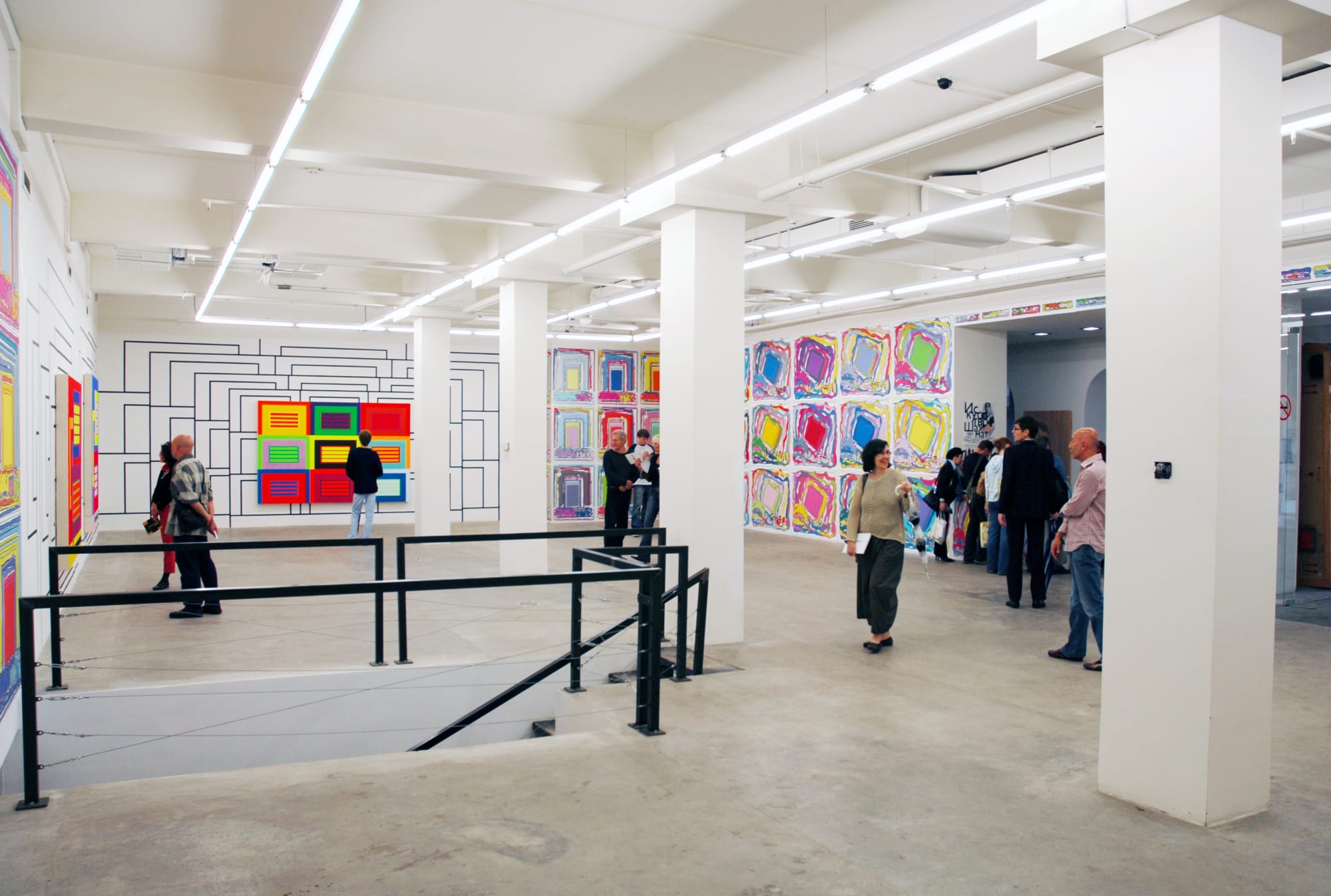 Installation view from Peter Halley at Gary Tatintsian Gallery, 17 May–5 August 2006