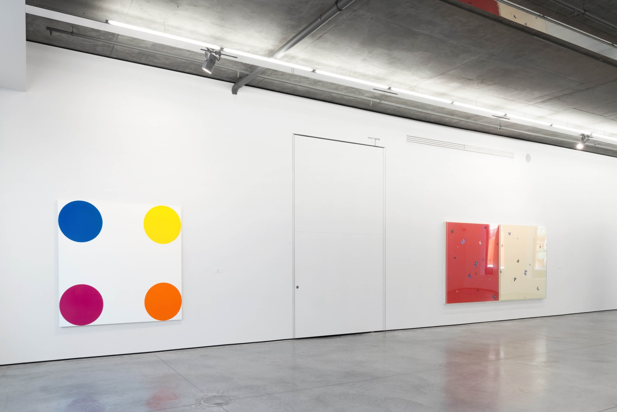 Installation view from Damien Hirst at Gary Tatintsian Gallery, March 31—June 1, 2017