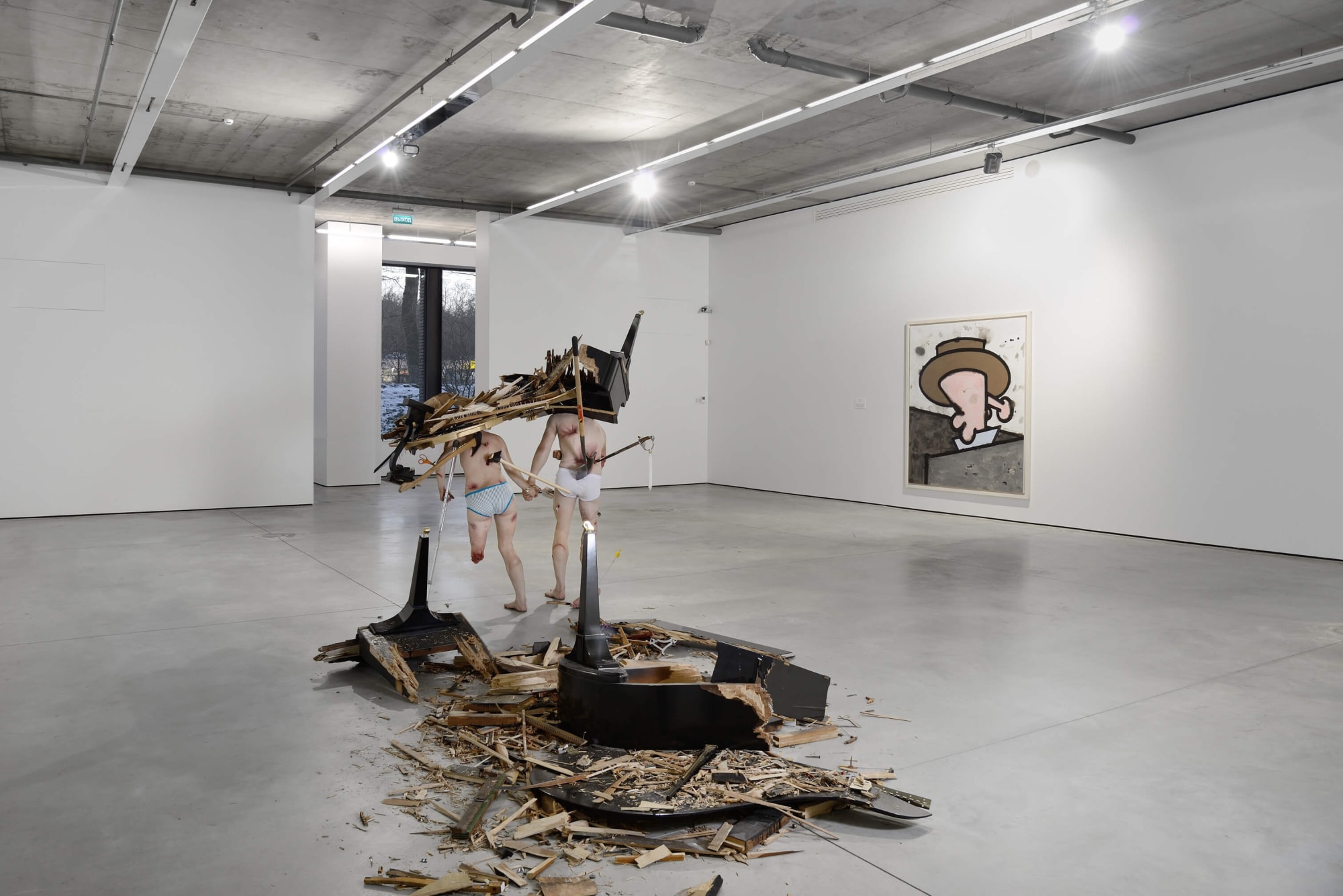 Installation view from Mutated reality at Gary Tatintsian Gallery, November 27, 2015–March 2, 2016