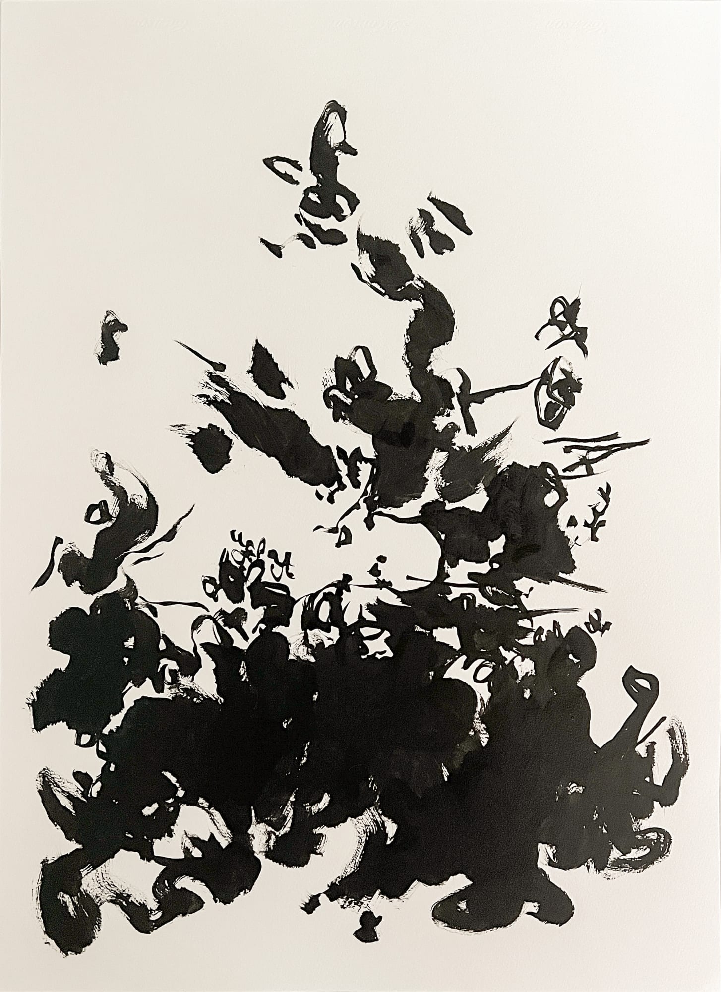 Michael Günzburger (1974) Breath Out Breath In [9] (Series Breath Out) Ink on paper 29.7 x 21.69 in. 2024