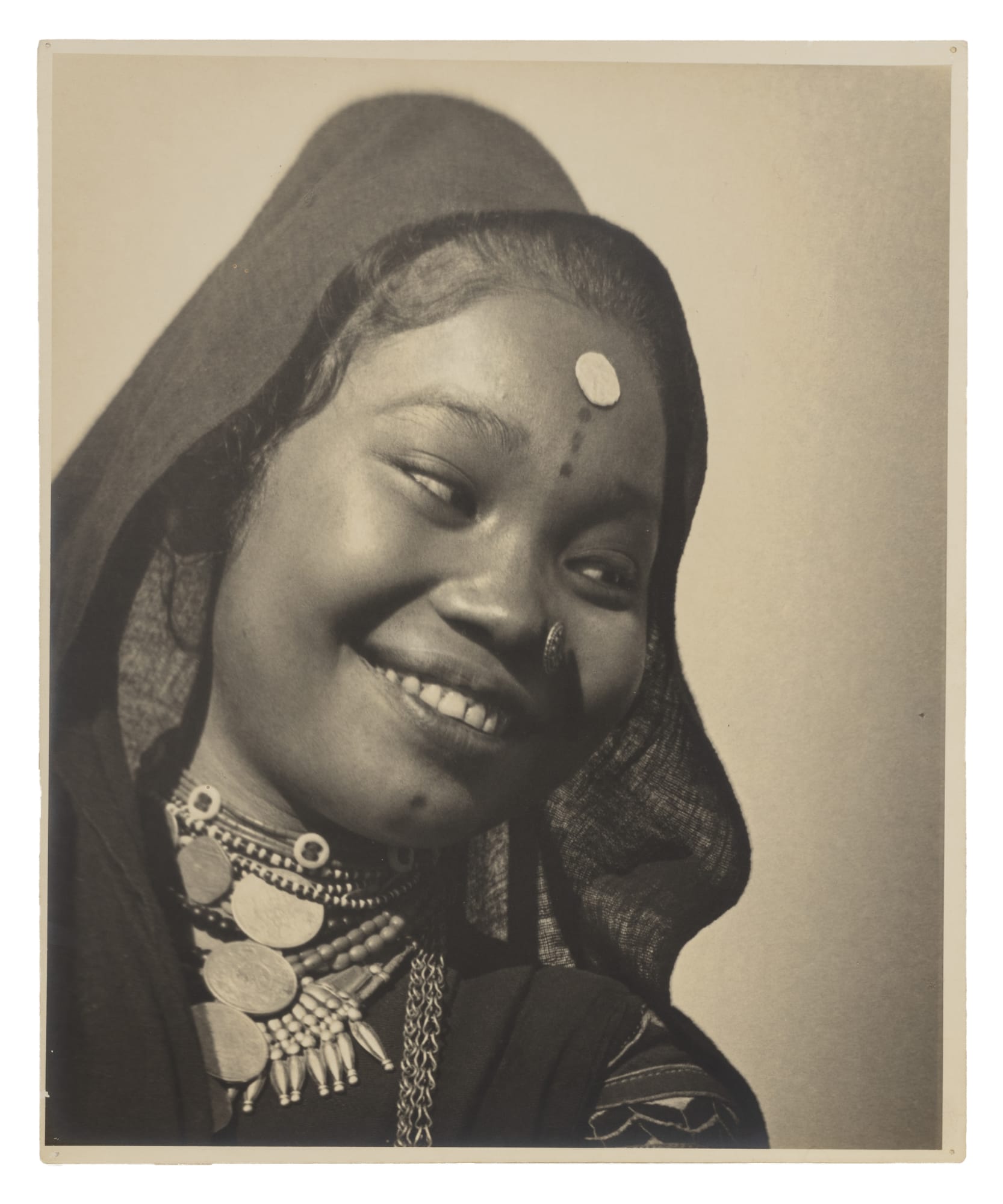 Lalit Mohan Sen, Untitled (Indigenous Smiling Woman), c.1940s - 1950s