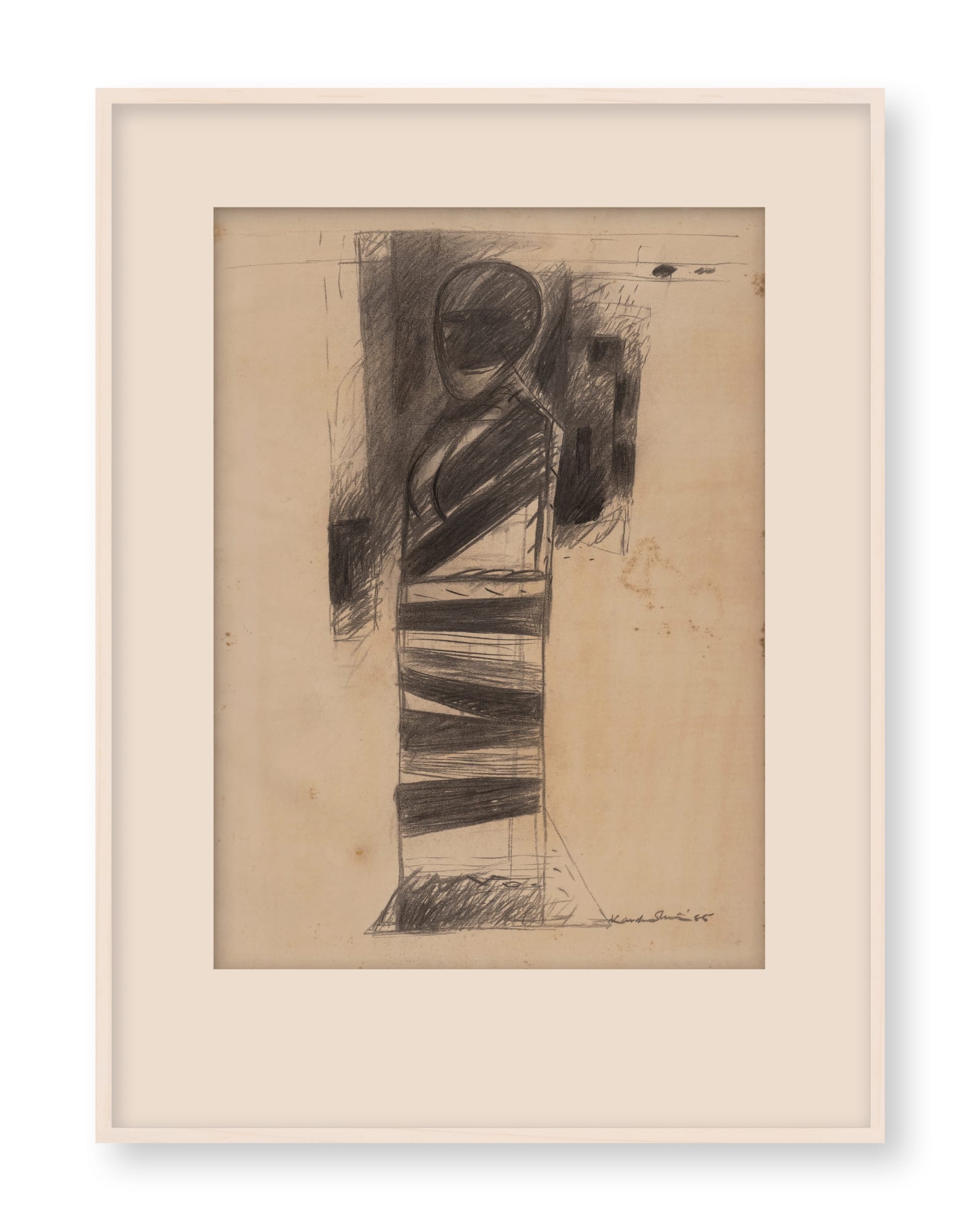 Sibaprasad Karchaudhuri (b.1944), Barari Woman III (Series: Barari Women), 1985