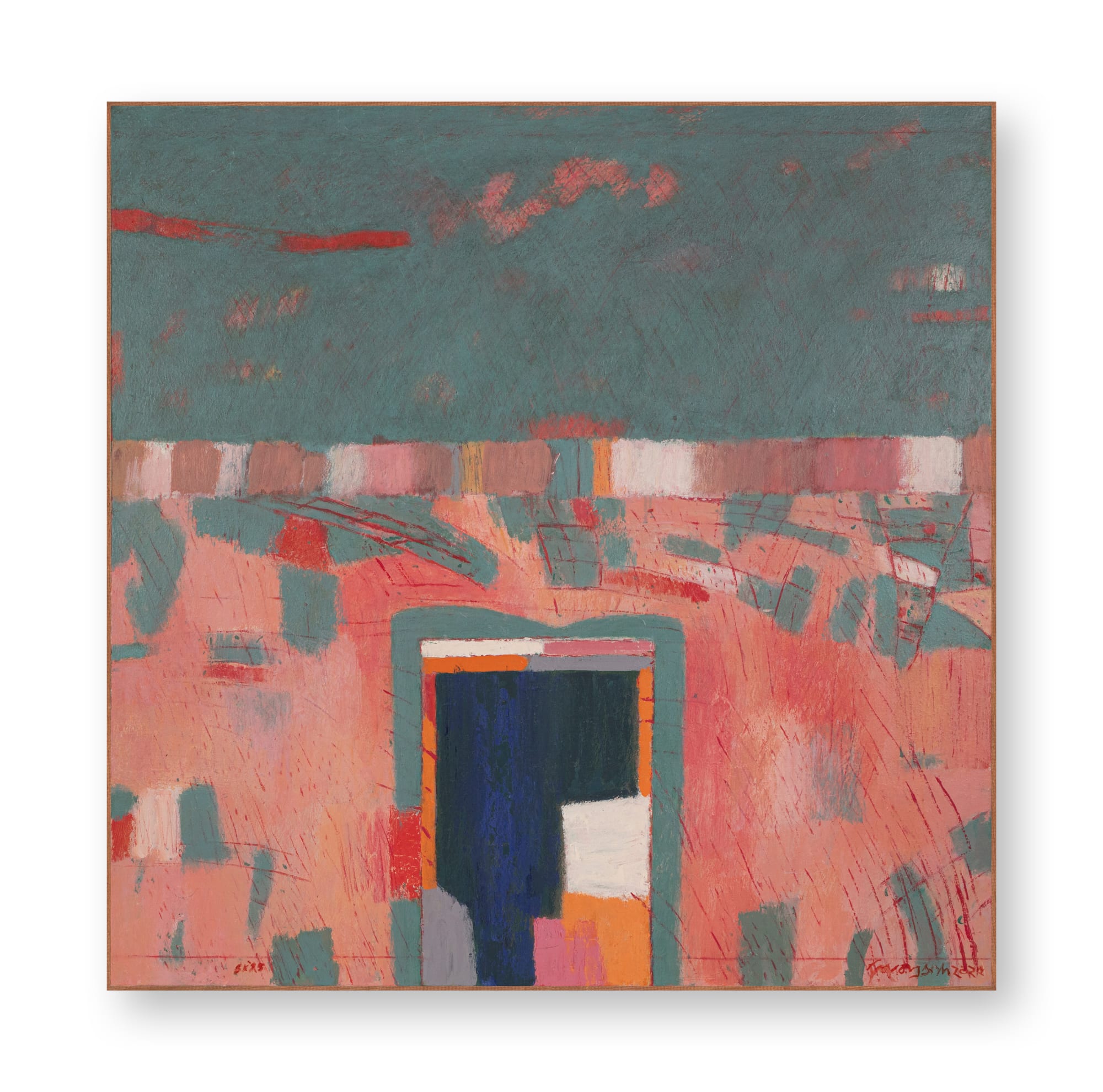 Sibaprasad Karchaudhuri (b.1944), Mystic Doors, 2025